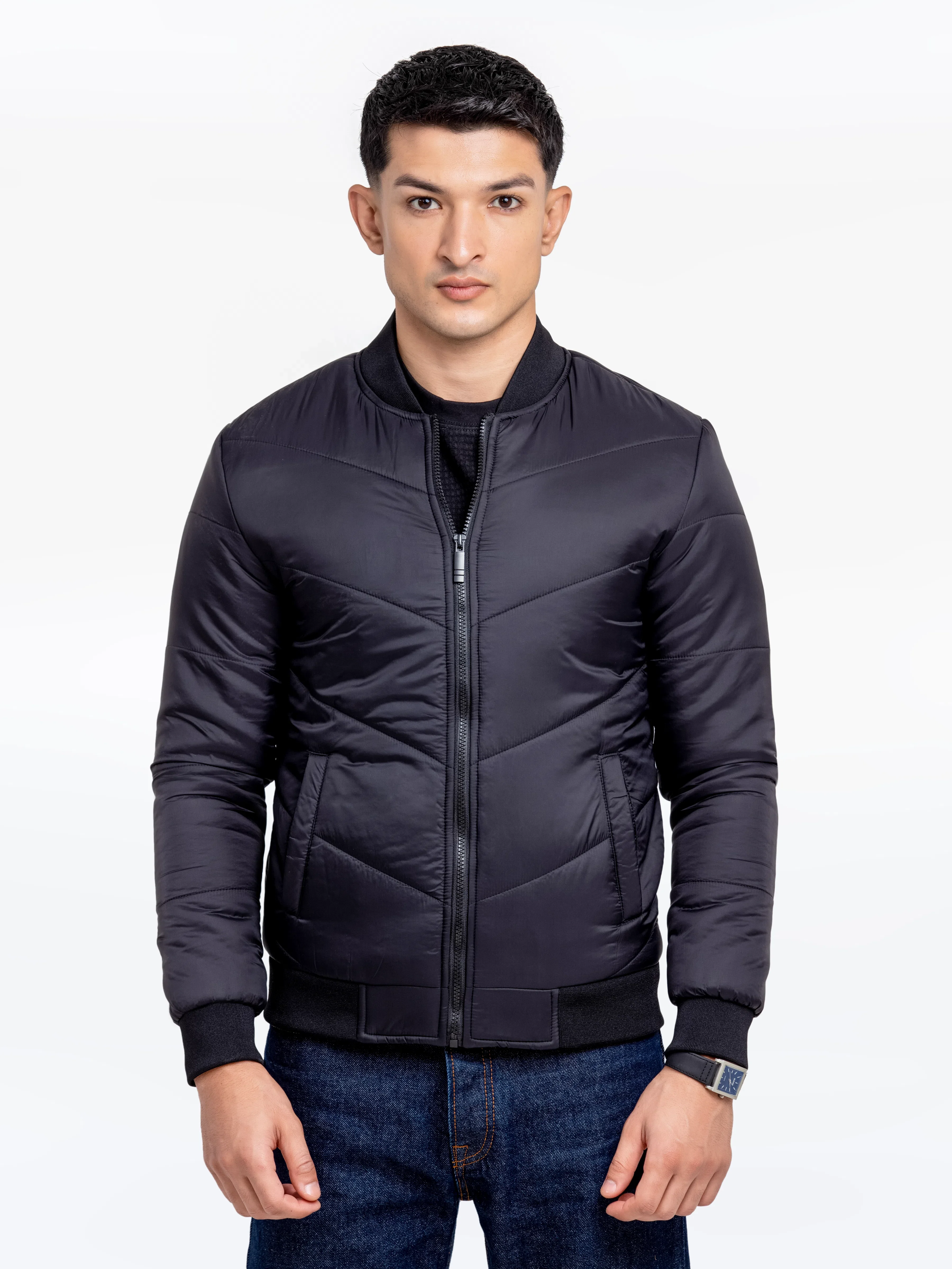 Quilted Poly Jacket - EMTJP24-004 - Image 3