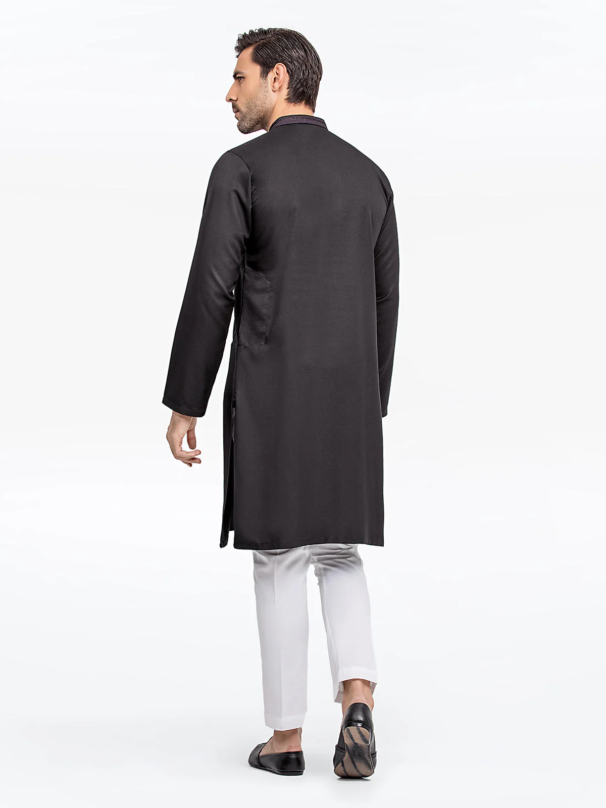Embroidered Dobby Kurta - EMTK24-99427 - Image 5