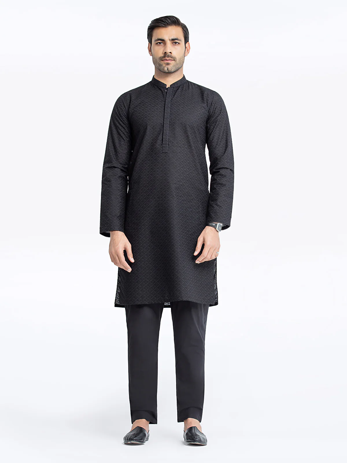 Embroidered Cotton Kurta - EMTK24-99438