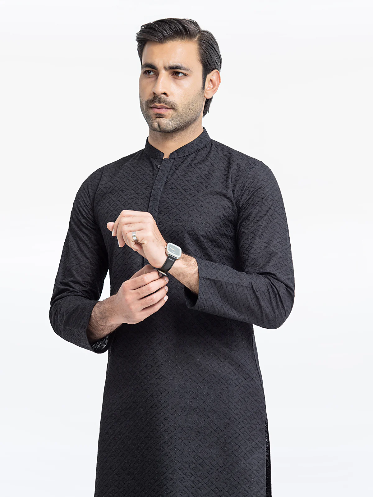 Embroidered Cotton Kurta - EMTK24-99438 - Image 2