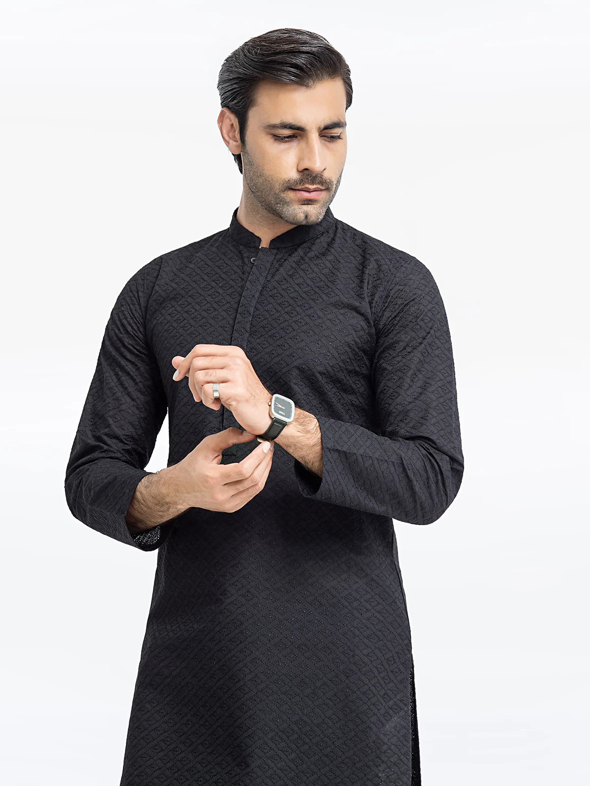 Embroidered Cotton Kurta - EMTK24-99438 - Image 5
