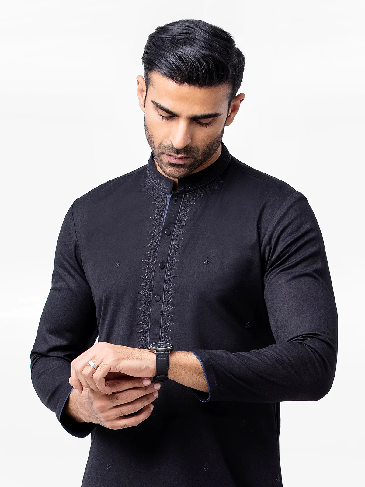 Embroidered Blended Kurta - EMTKC23-097 - Image 2