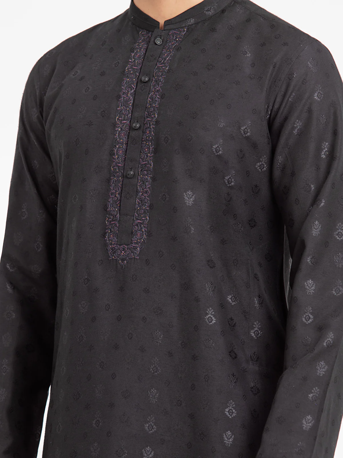 Embroidered Blended Kurta - EMTKC24-120 - Image 3