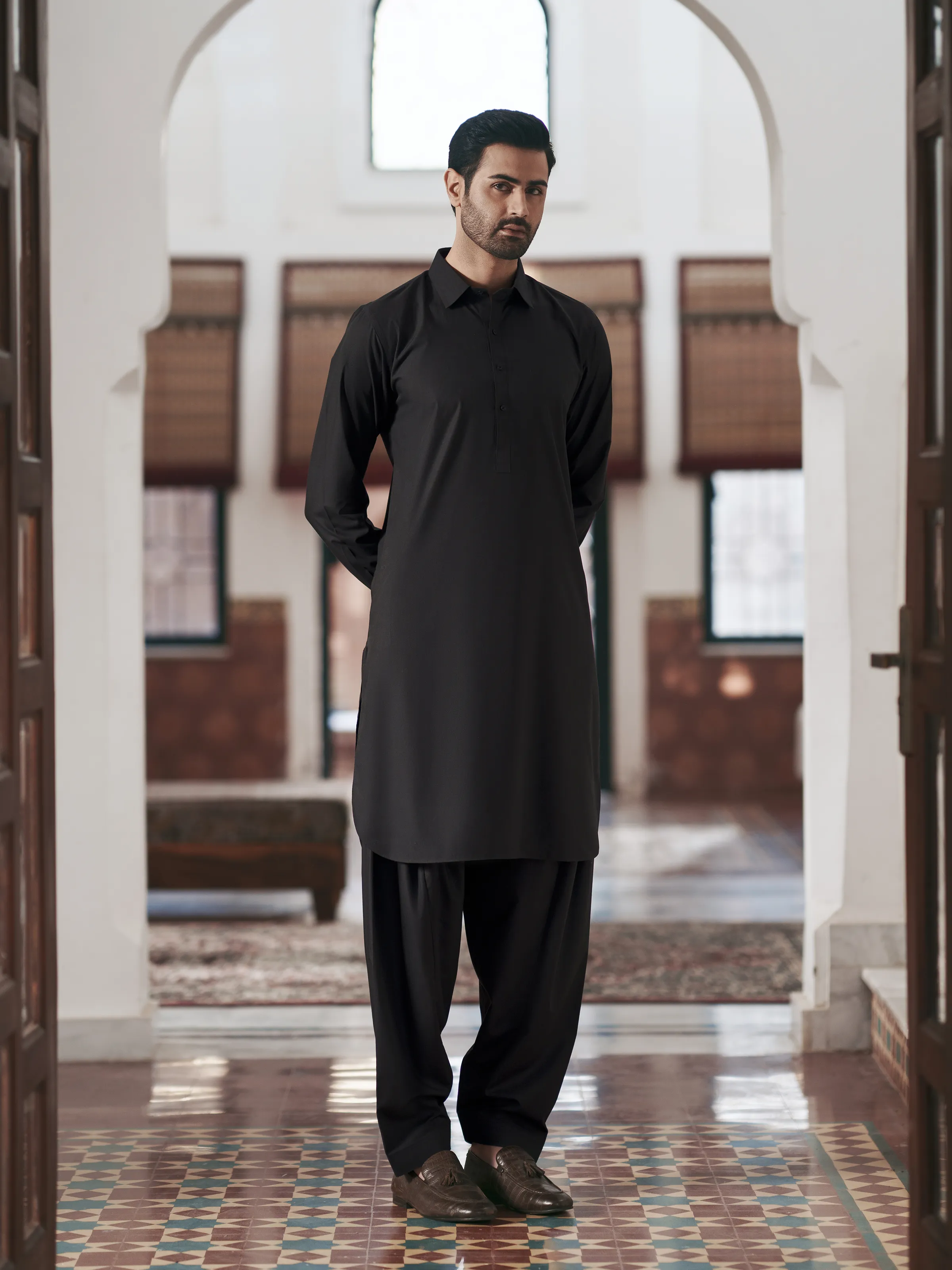 Blended Shalwar Kameez - EMTKST5-99631 - Image 3