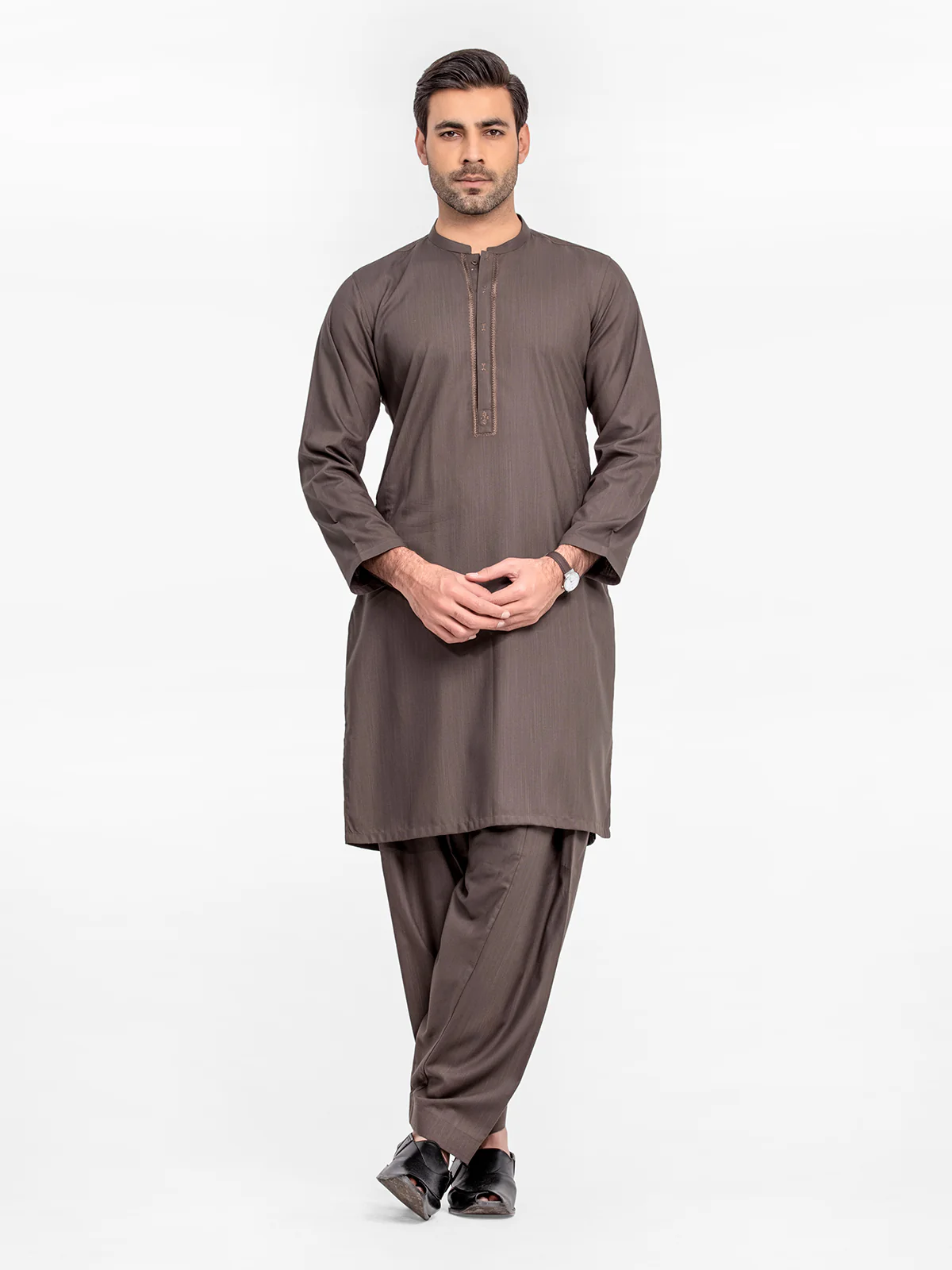 Embroidered Blended Shalwar Kameez - EMTKST24-020