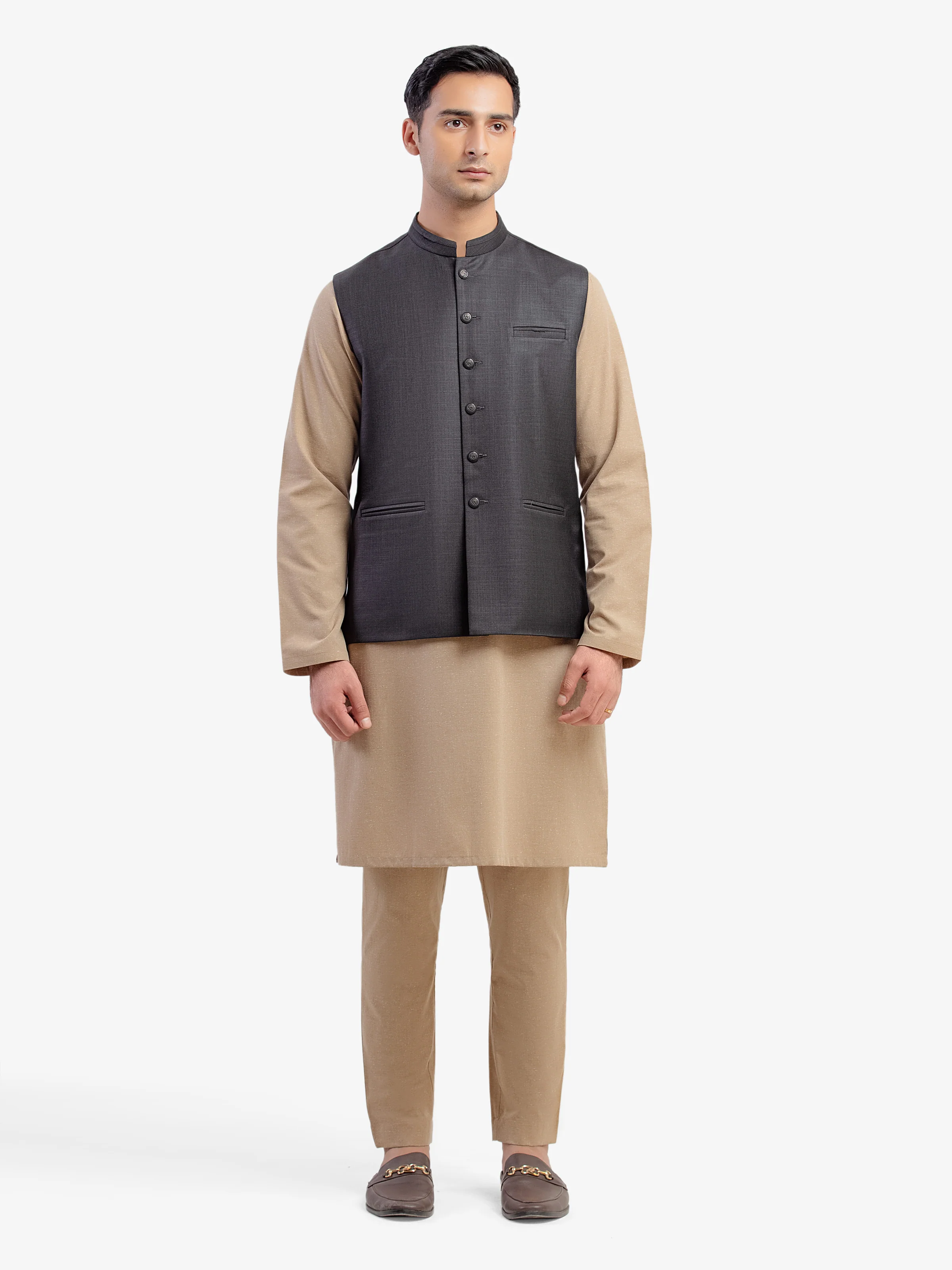 Plain Waistcoat - EMTWCP5-35976 - Image 2