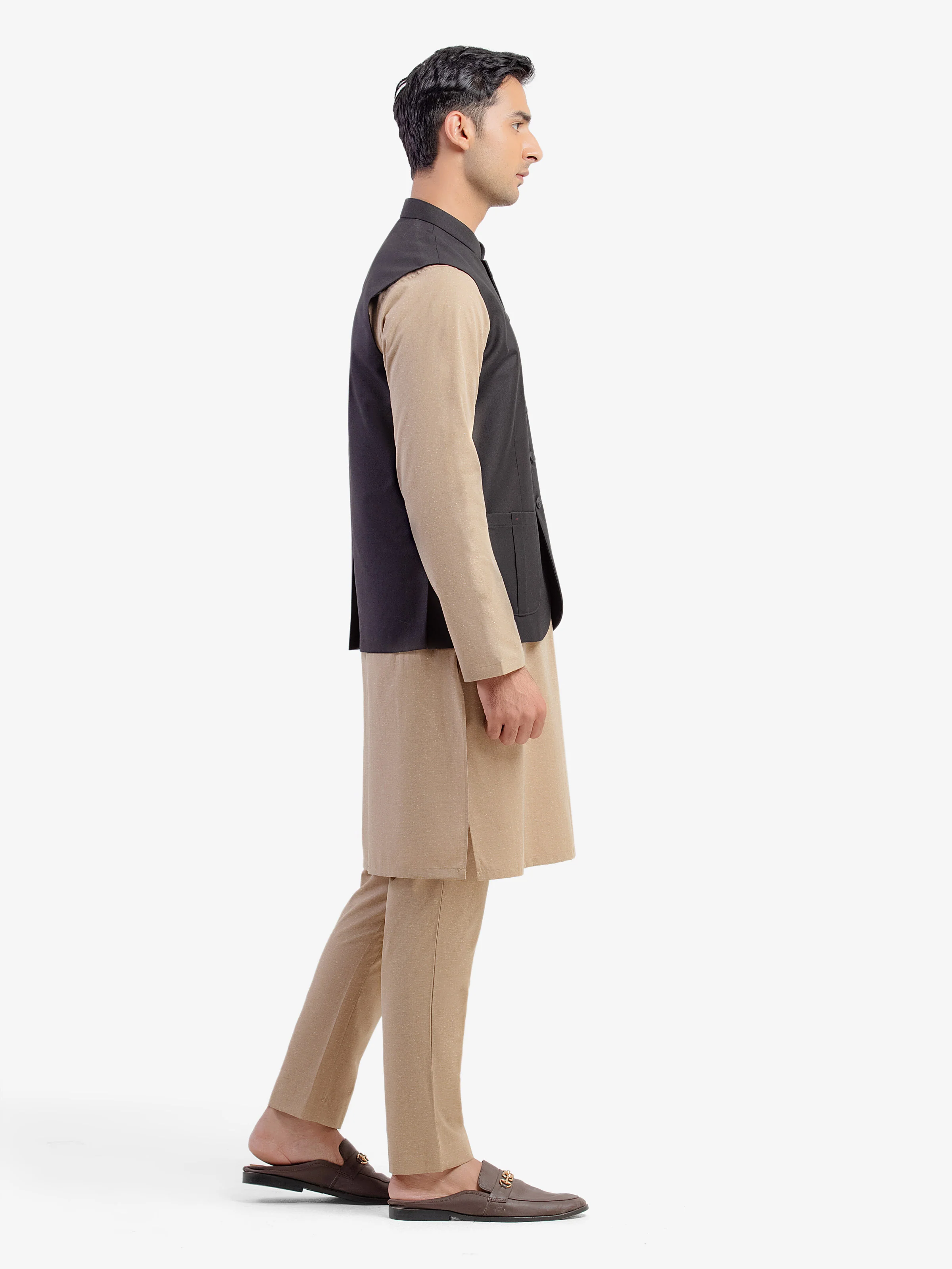 Plain Waistcoat - EMTWCP5-35979 - Image 4