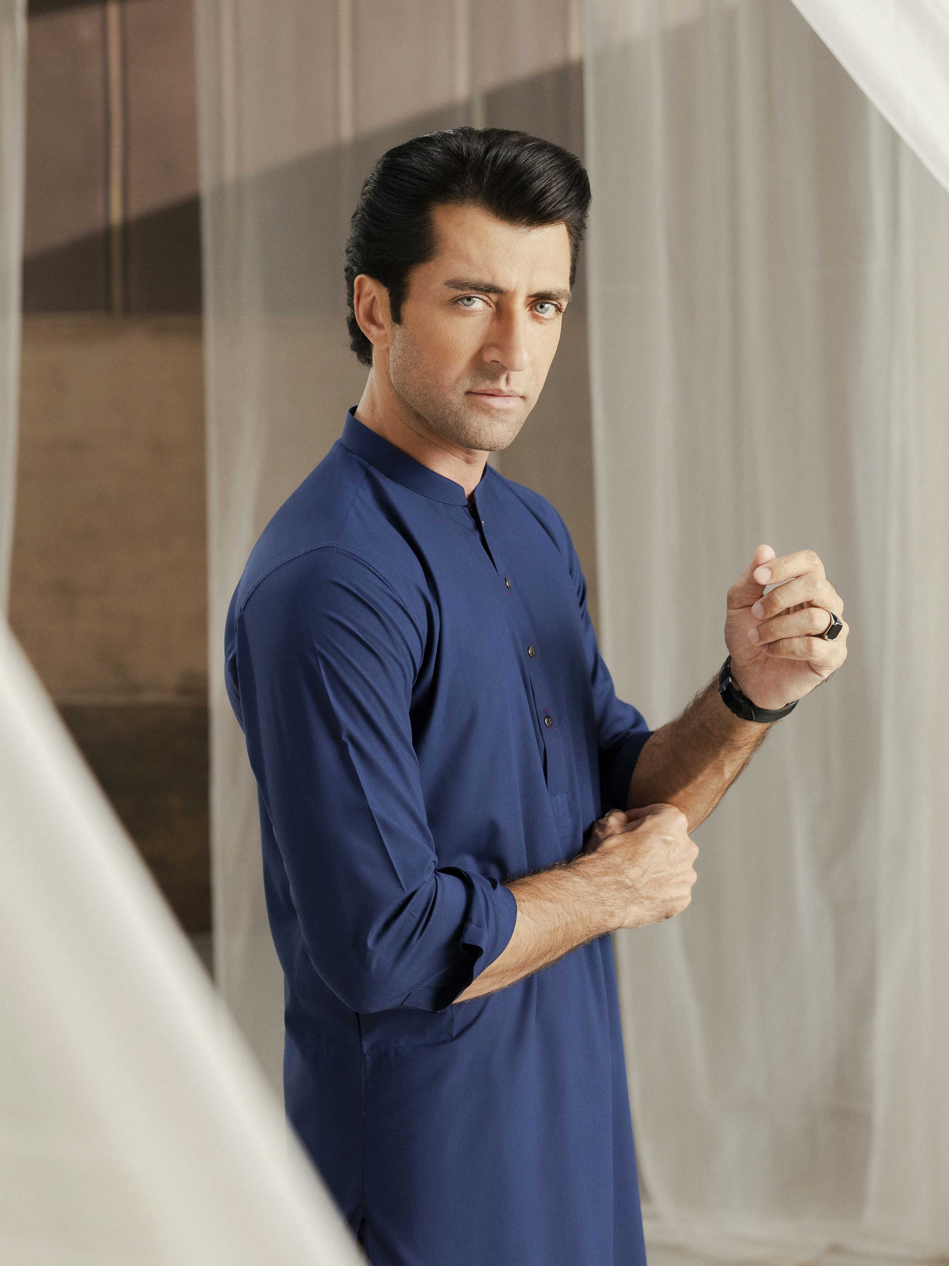 Blended Shalwar Kameez - EMTKST5-99543 - Image 3