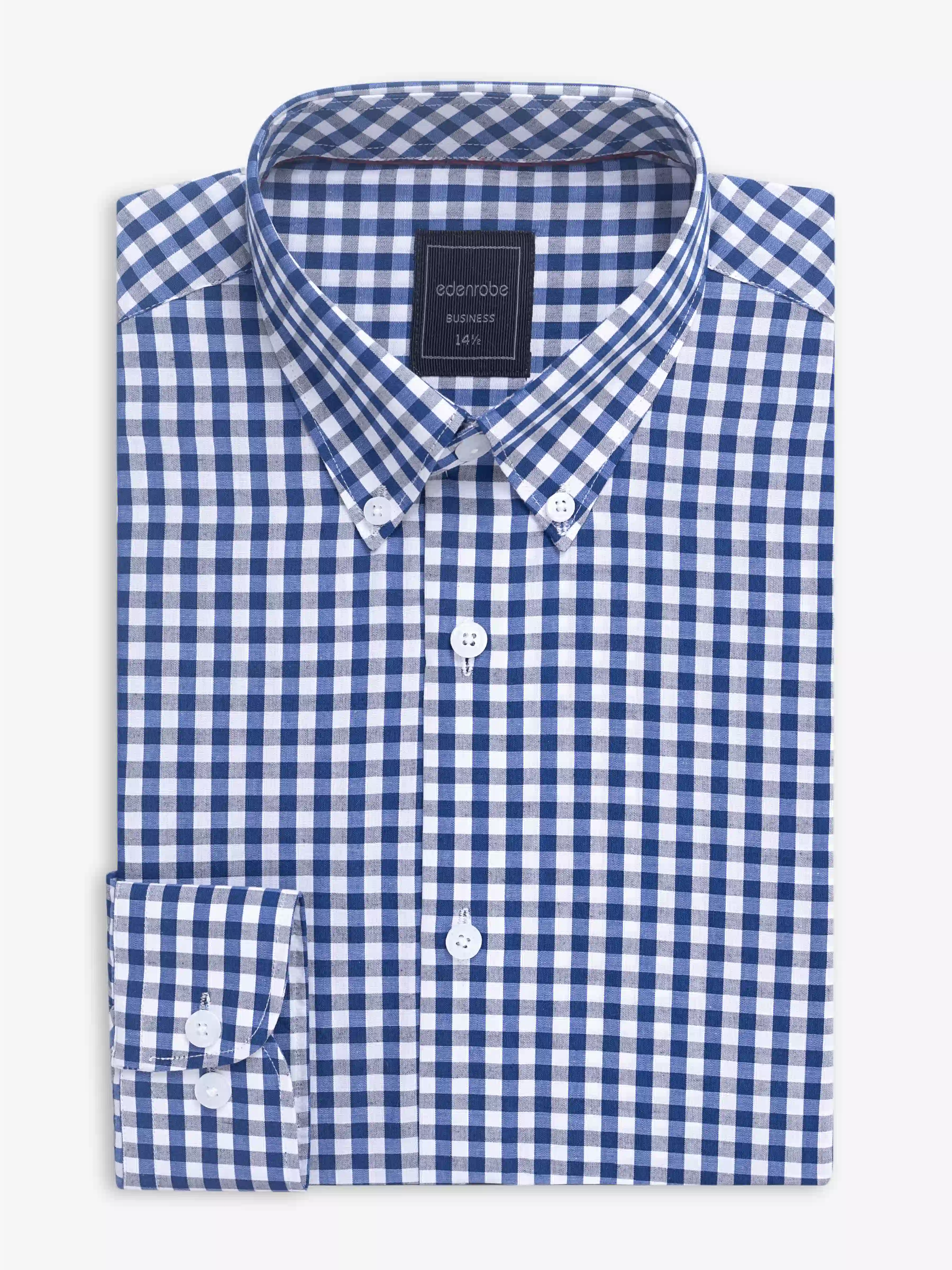 Business Check Shirt - EMTSB6-201