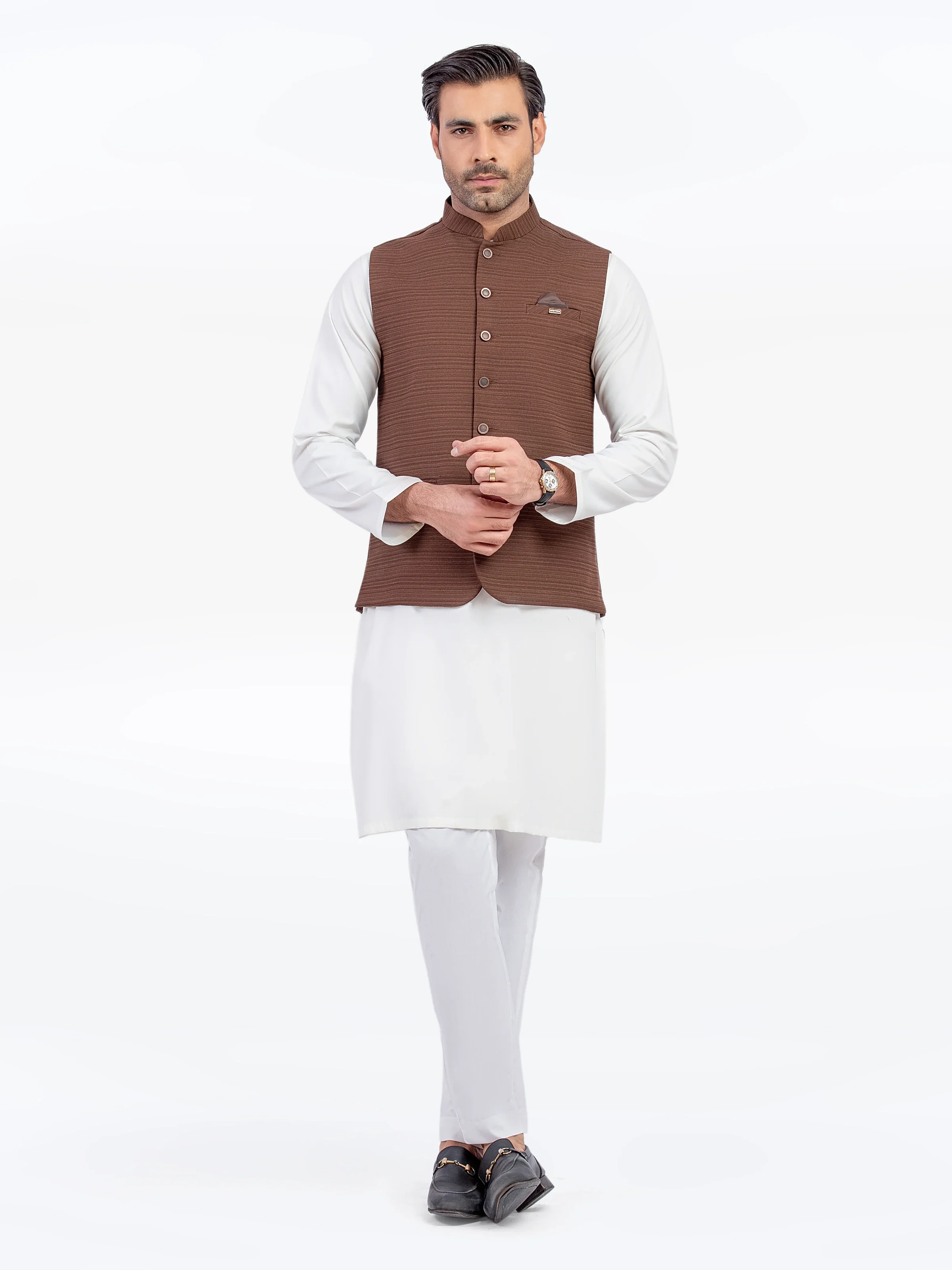 Jacquard Waistcoat - EMTWC5-35957 - Image 2