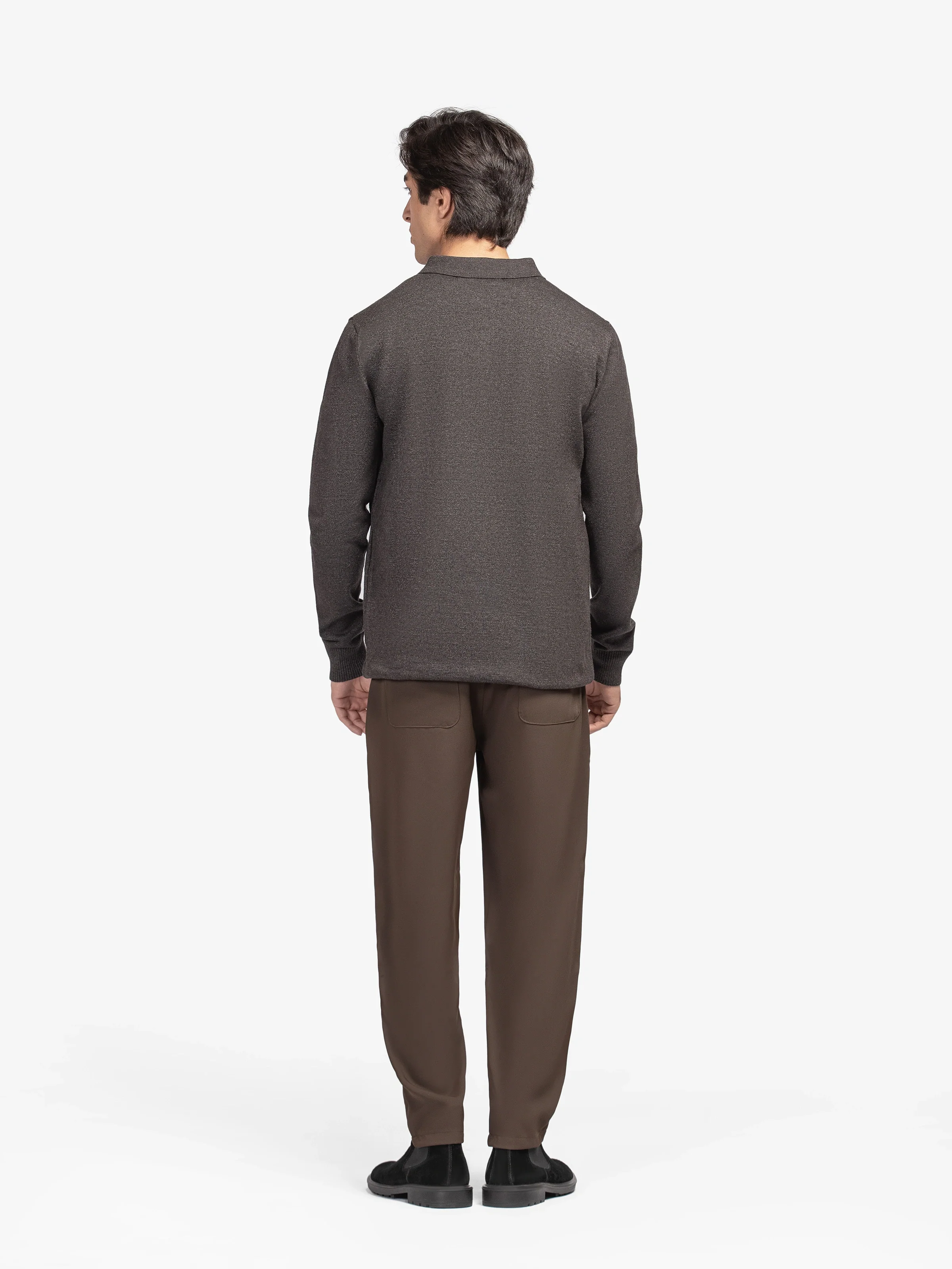 Drop Needle Zipper Sweater - EMTSWT5-030 - Image 5