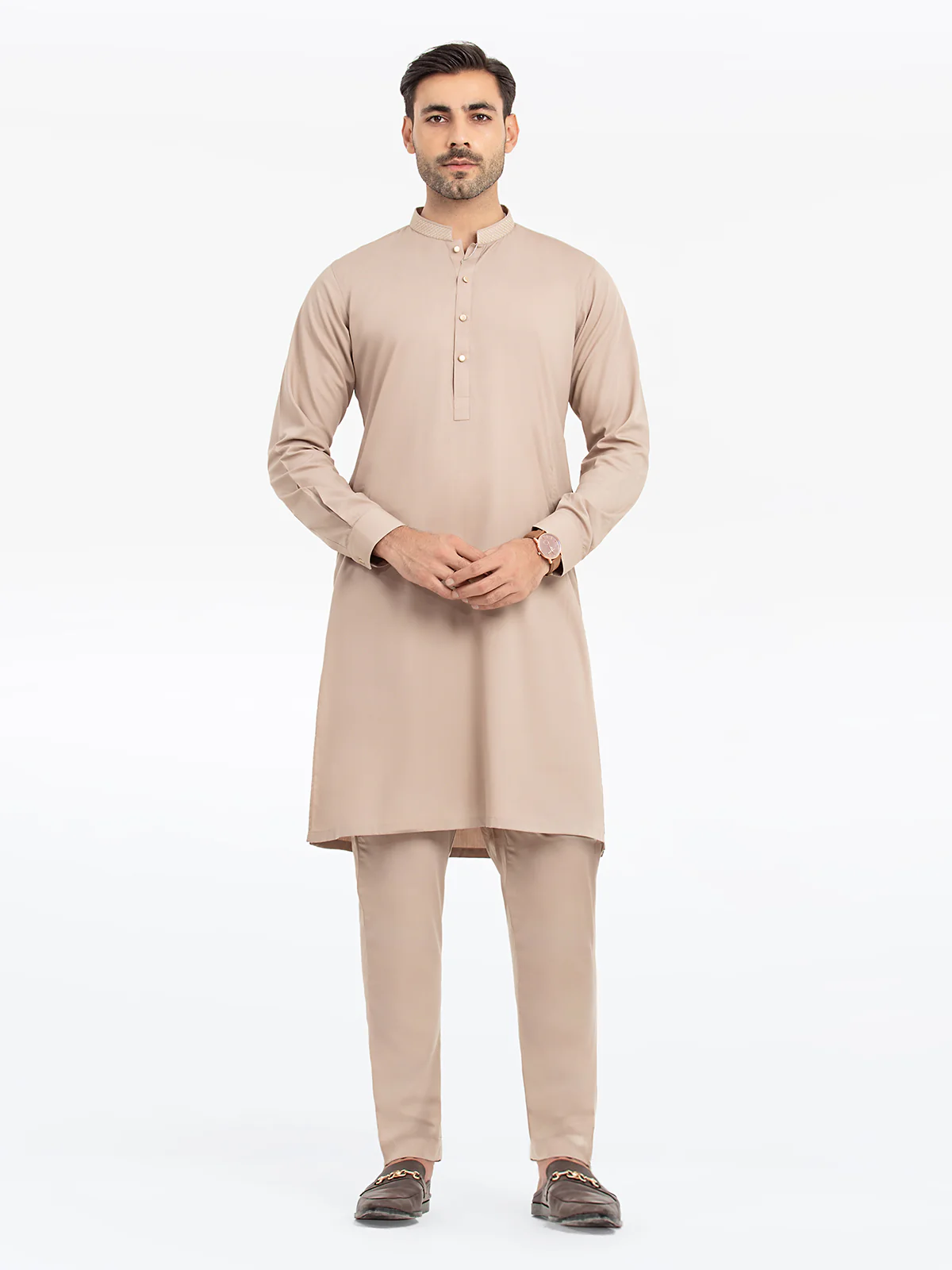 Embroidered Blended Kurta Pajama - EMTKPT24S-037