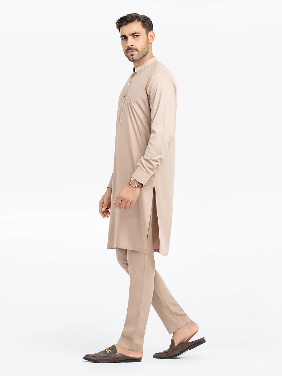 Embroidered Blended Kurta Pajama - EMTKPT24S-037 - Image 4