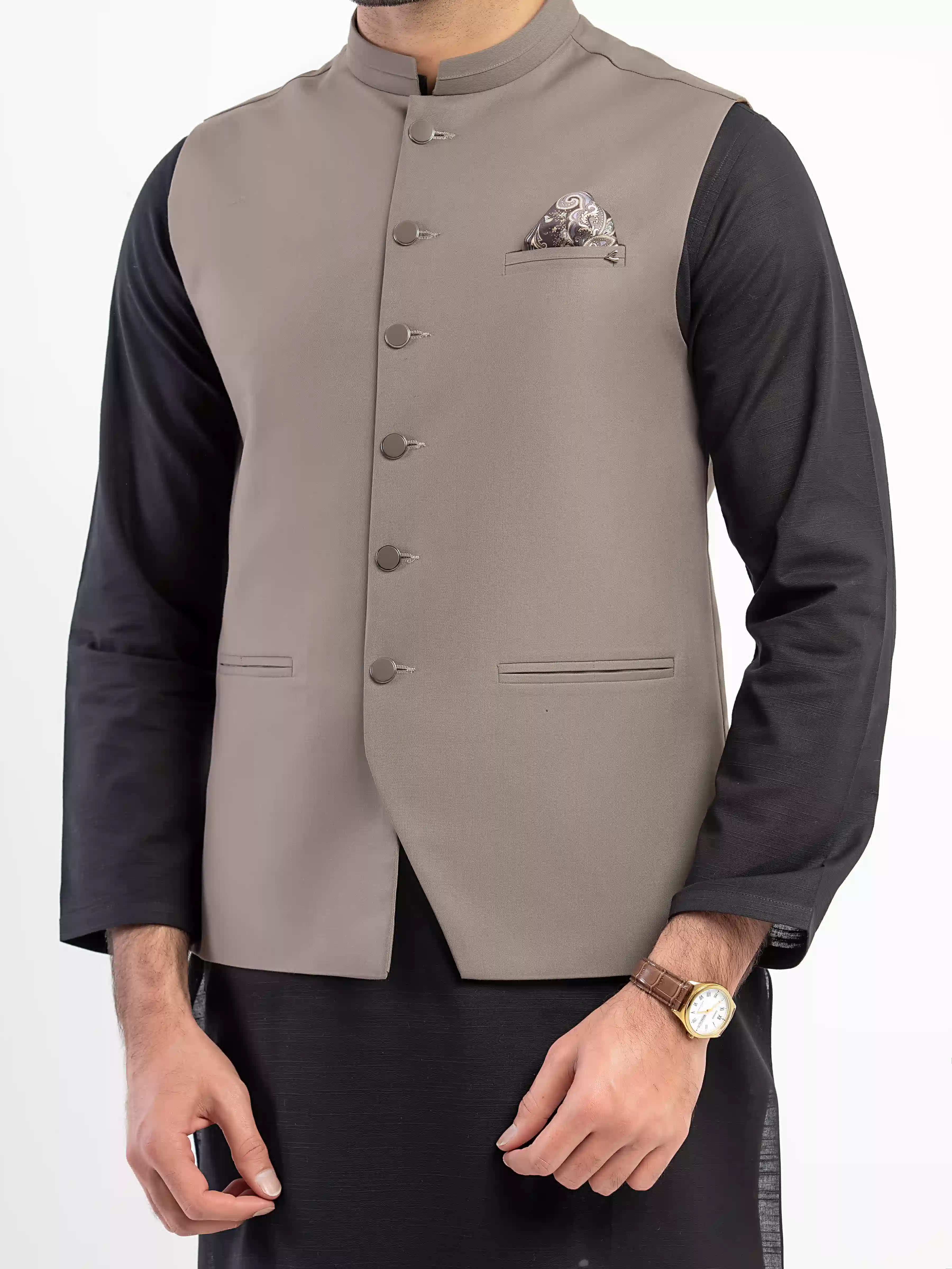 Plain Waistcoat - EMTWCP5-36003 - Image 4