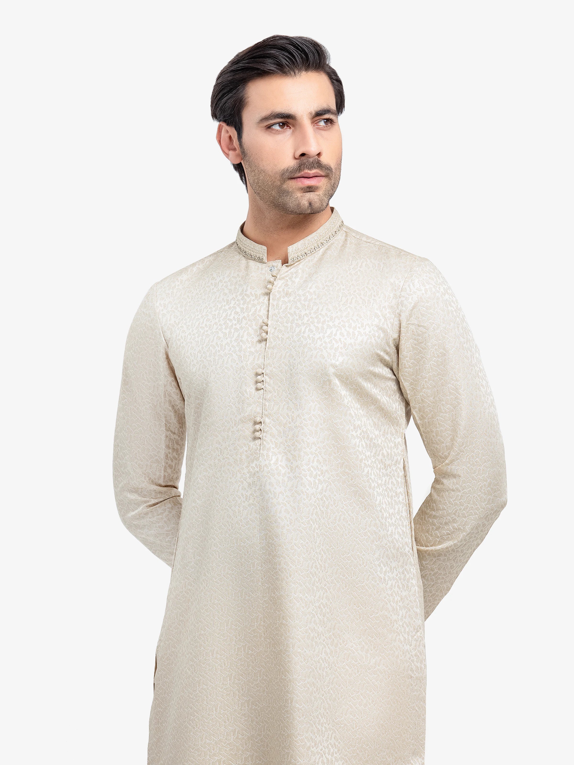 Embroidered Jamawar Kurta - EMTKC24-133 - Image 2