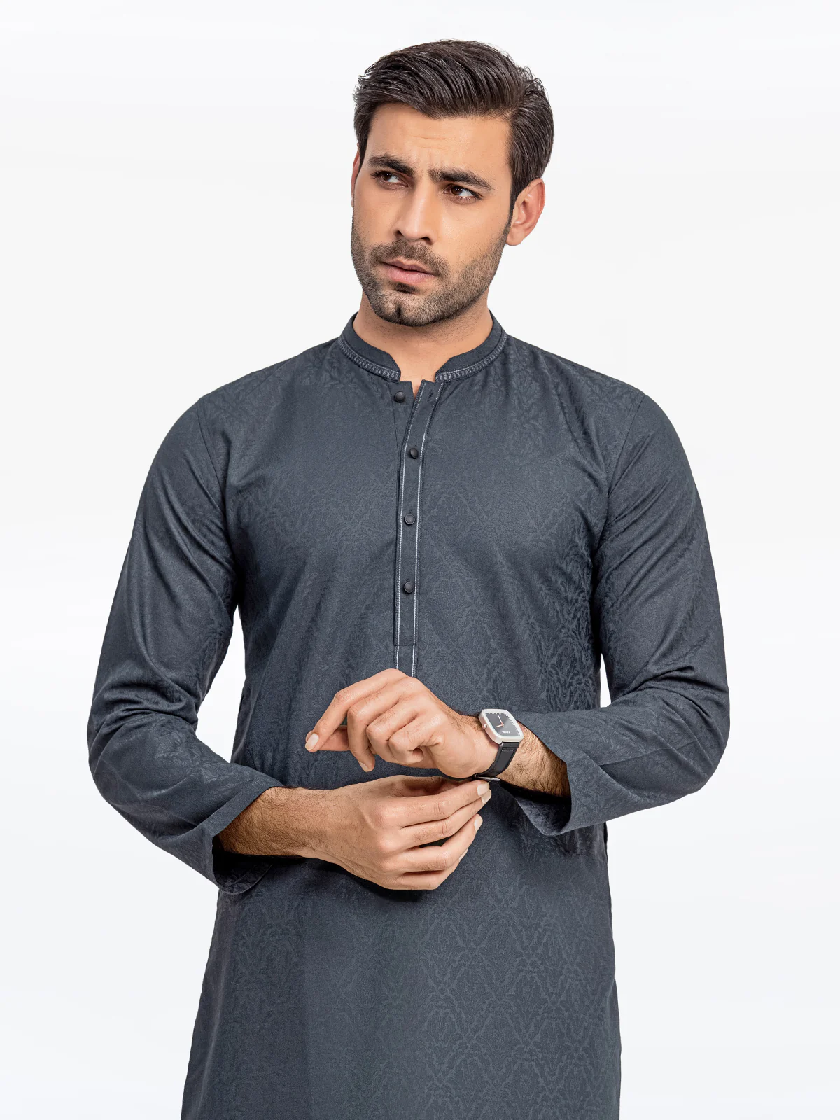 Embroidered Blended Kurta Pajama - EMTKPT24-015 - Image 2