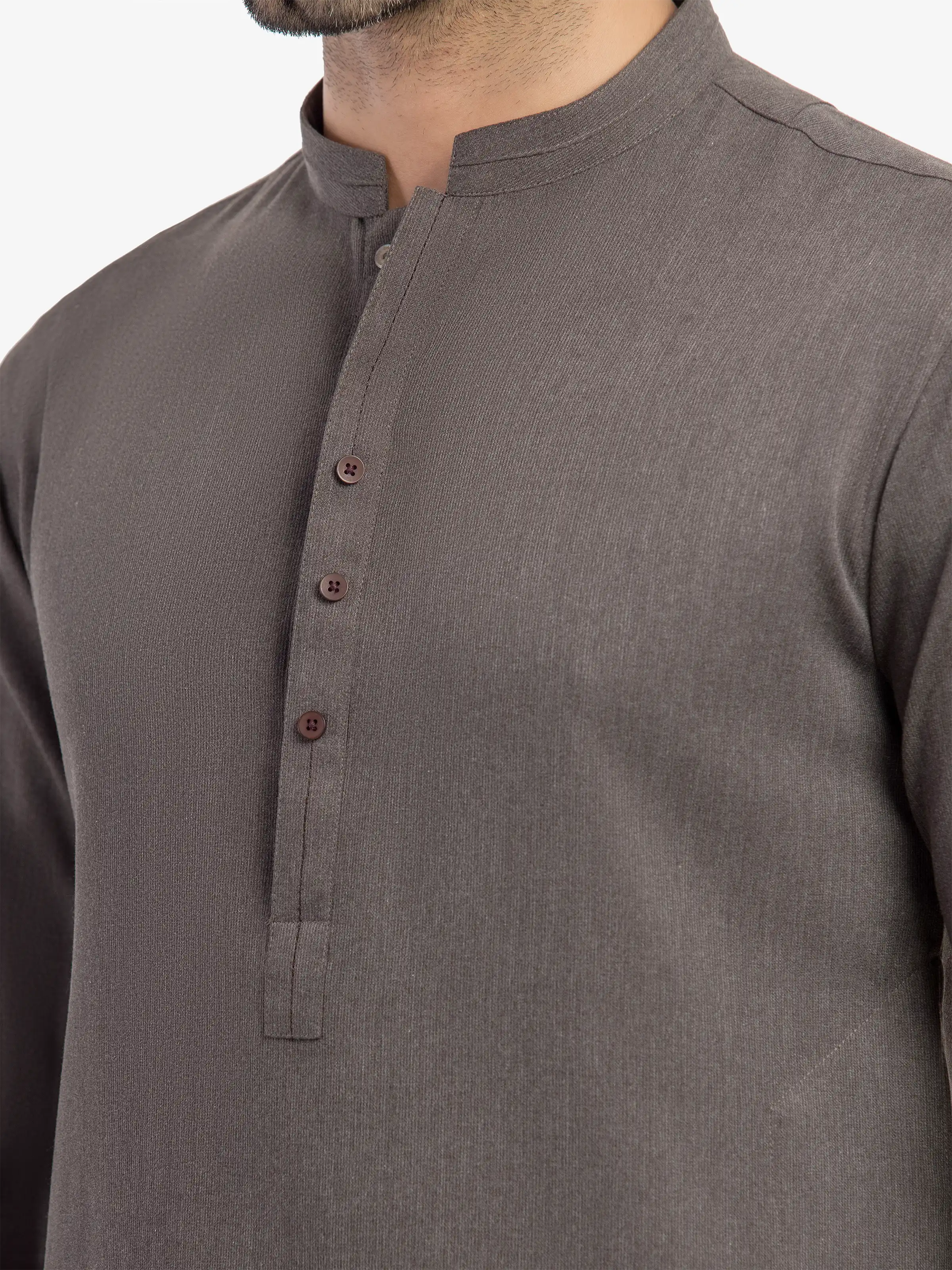 Embroidered Blended Kurta Pajama - EMTKPT5-085 - Image 2