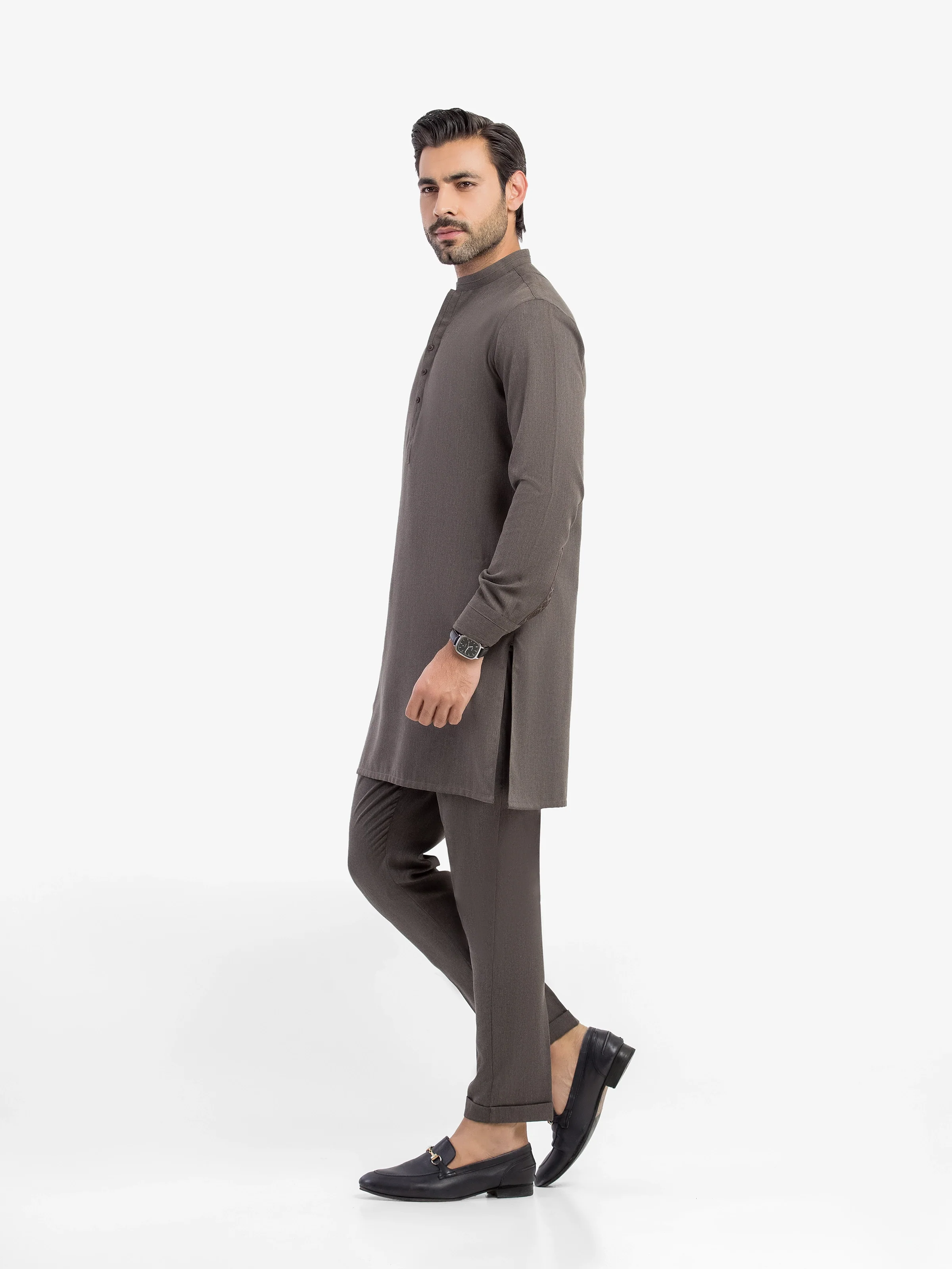 Embroidered Blended Kurta Pajama - EMTKPT5-085 - Image 4