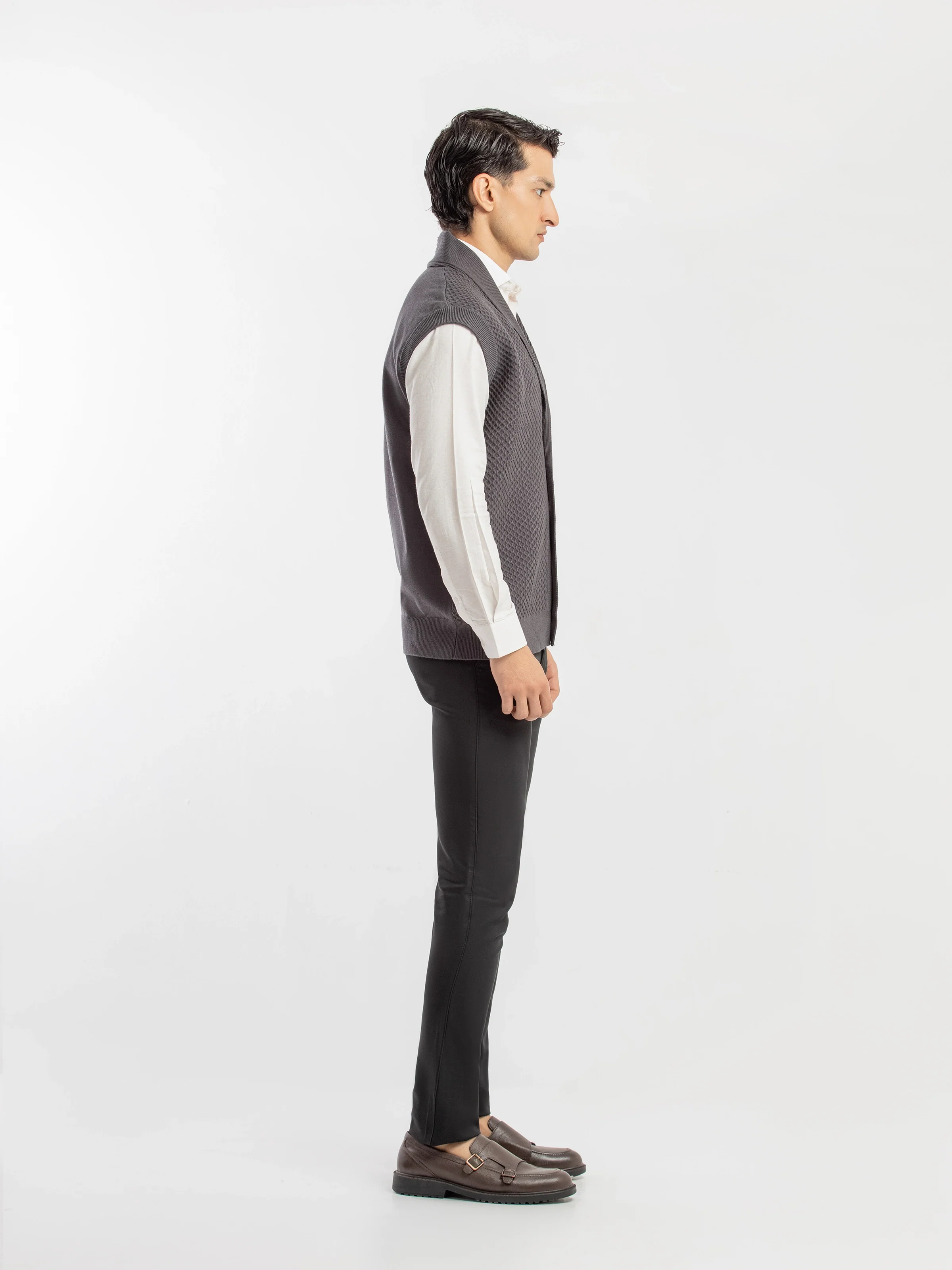 Shawl Collar Cardigan - EMTSWT5-002 - Image 4