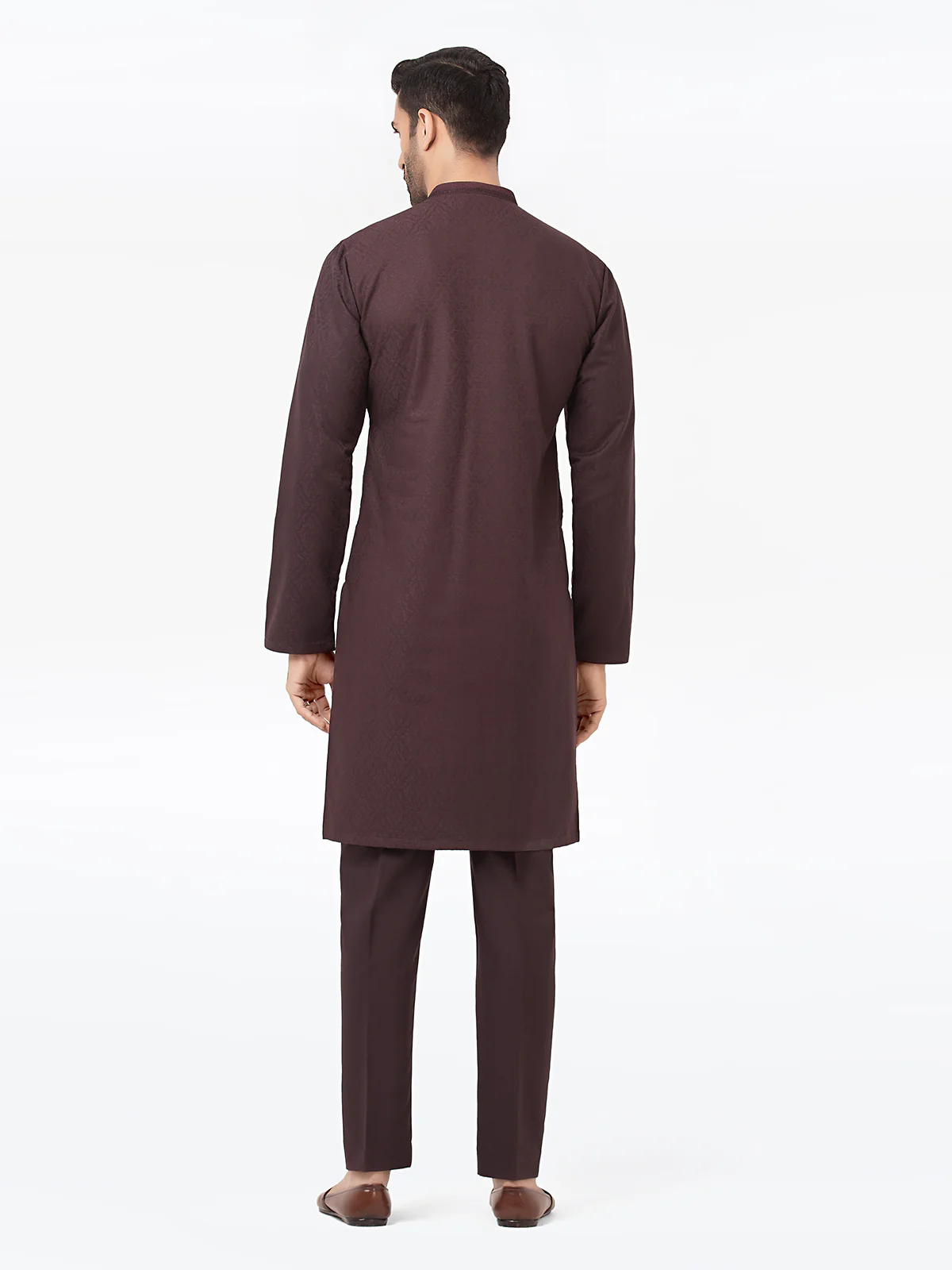 Embroidered Jacquard Kurta Pajama - EMTKPT24-017 - Image 5