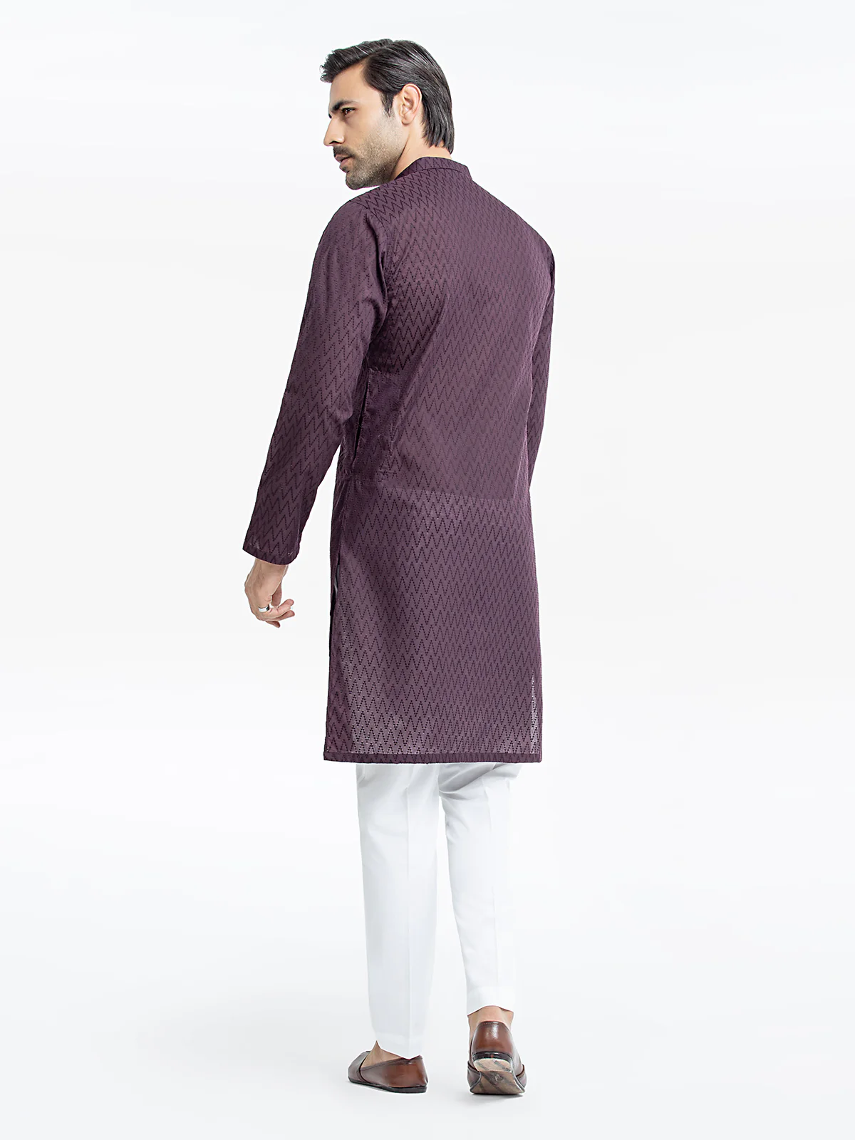 Embroidered Cotton Kurta - EMTK24-99437 - Image 5