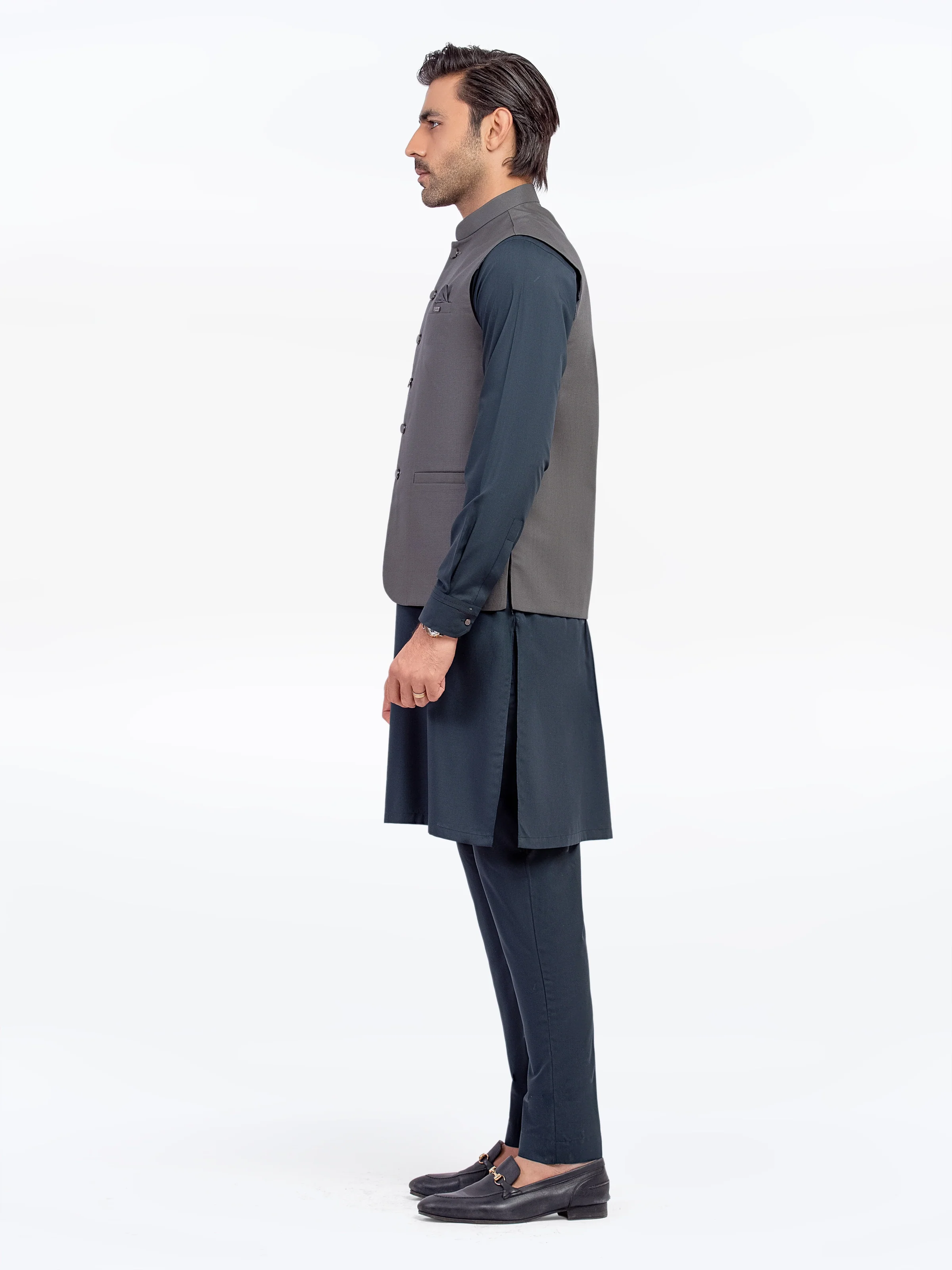 Plain Waistcoat - EMTWCP5-35950 - Image 4