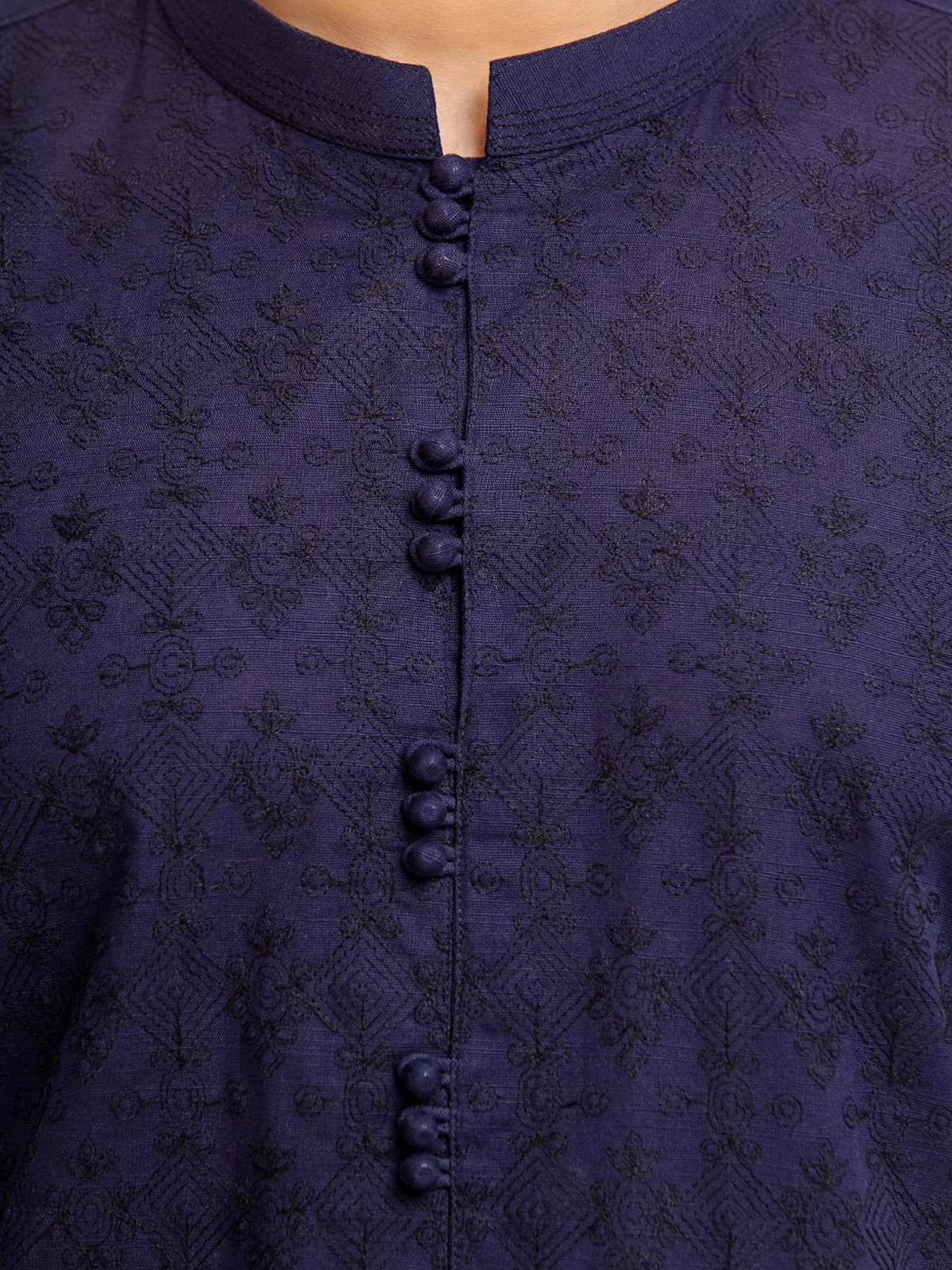 Embroidered Blended Kurta Pajama - EMTSC23-090 - Image 2