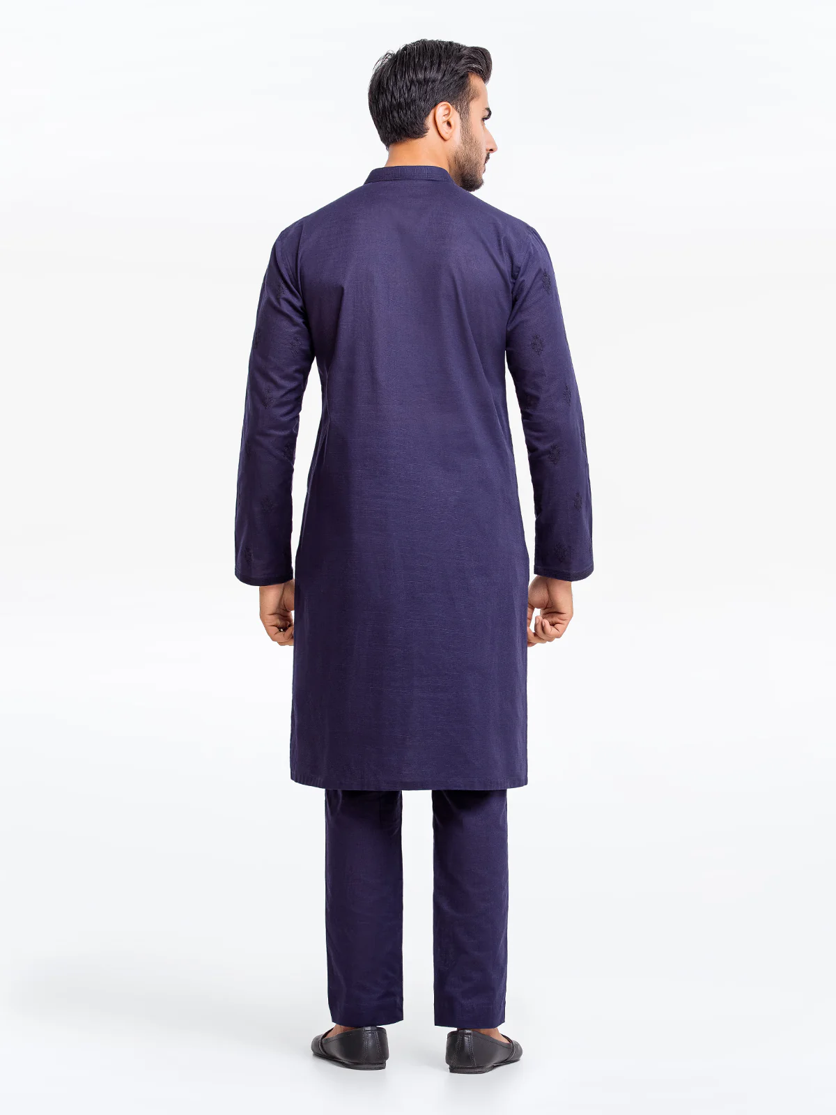 Embroidered Blended Kurta Pajama - EMTSC23-090 - Image 5