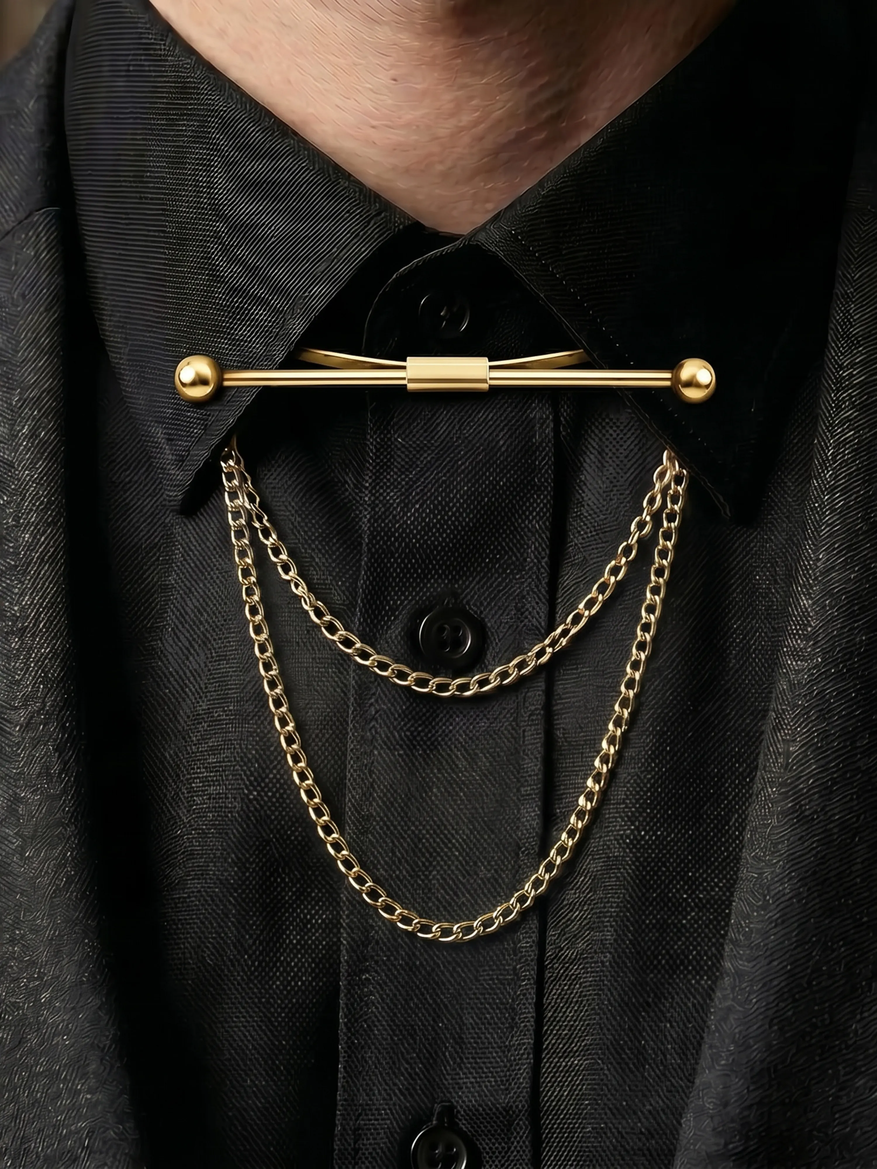 Men's Gold Tie Pin - EAMBR6-002