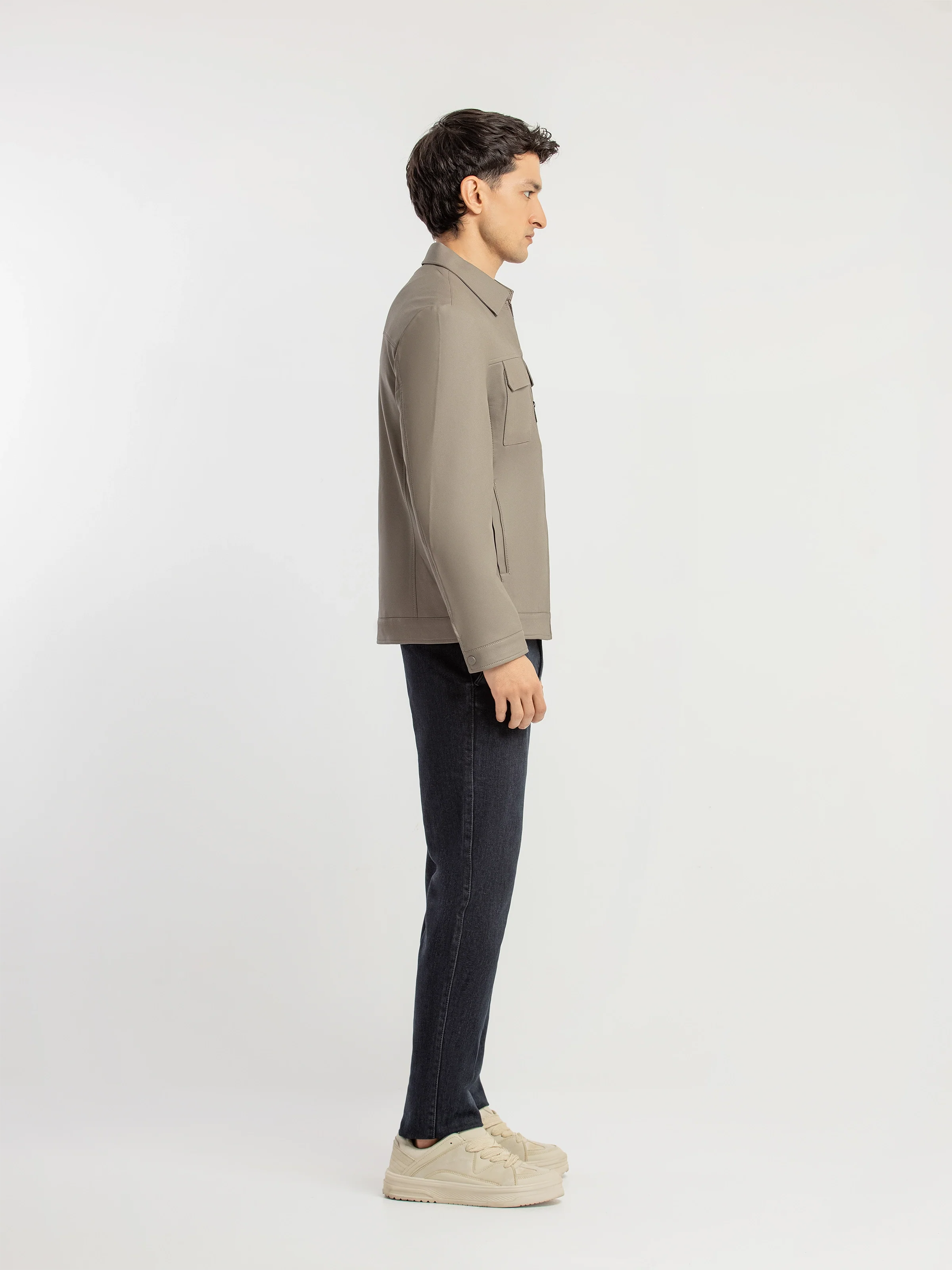 Double Pocket Leather Jacket - EMTJ5-008 - Image 4