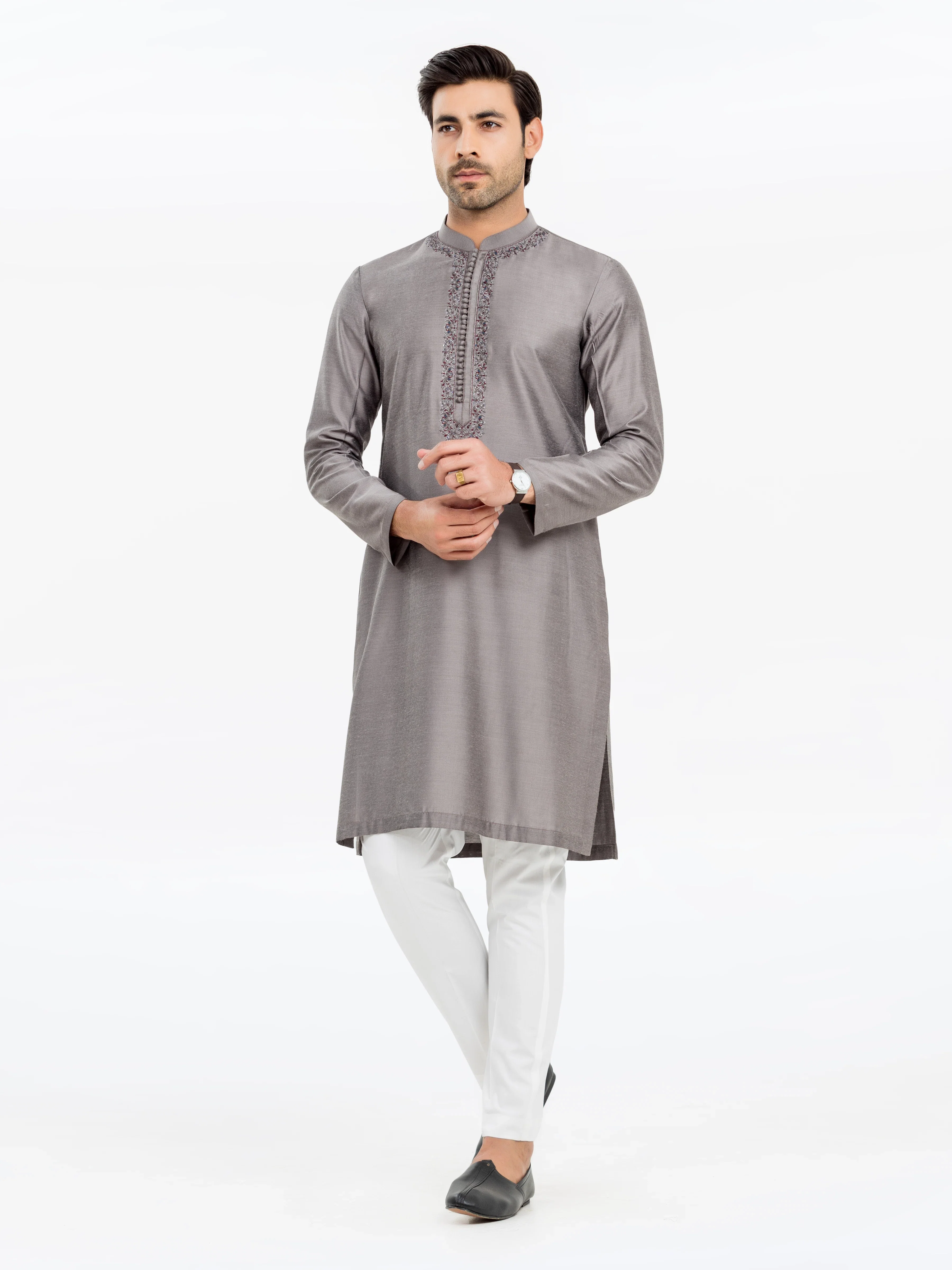Embroidered Blended Kurta - EMTKC24-119