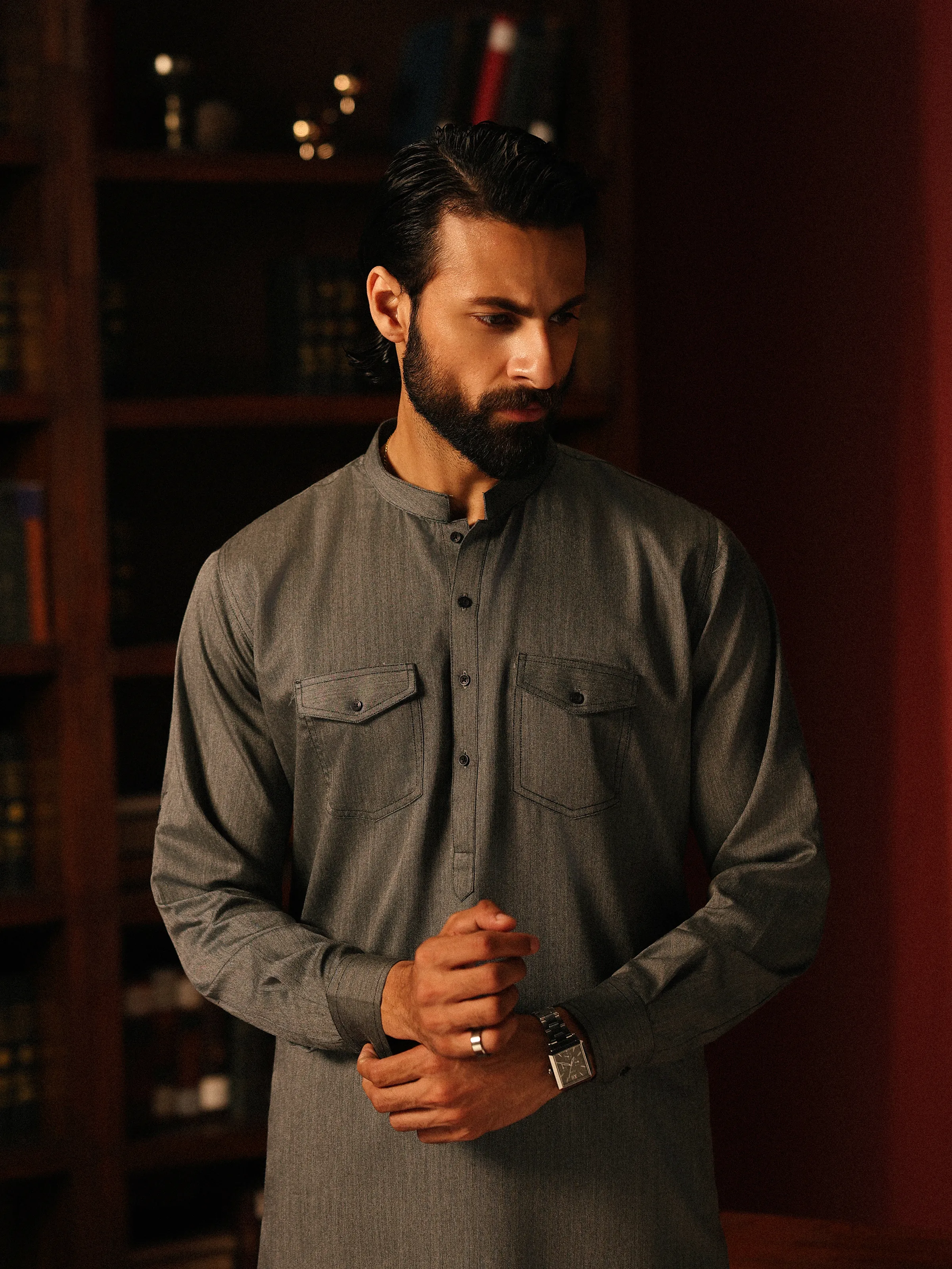 Blended Shalwar Kameez - EMTKST5-99621 - Image 2