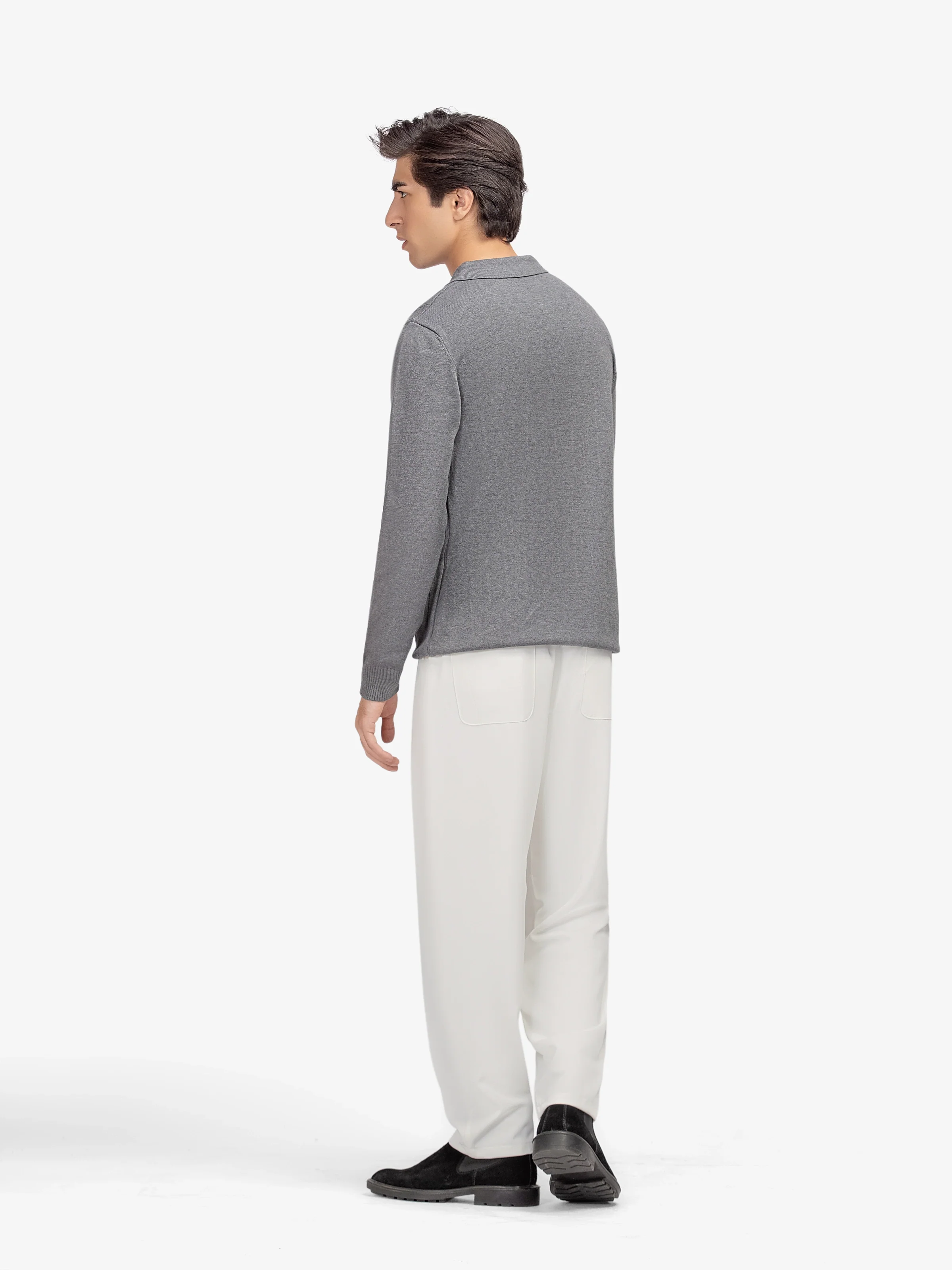 Drop Needle Zipper Sweater - EMTSWT5-029 - Image 5