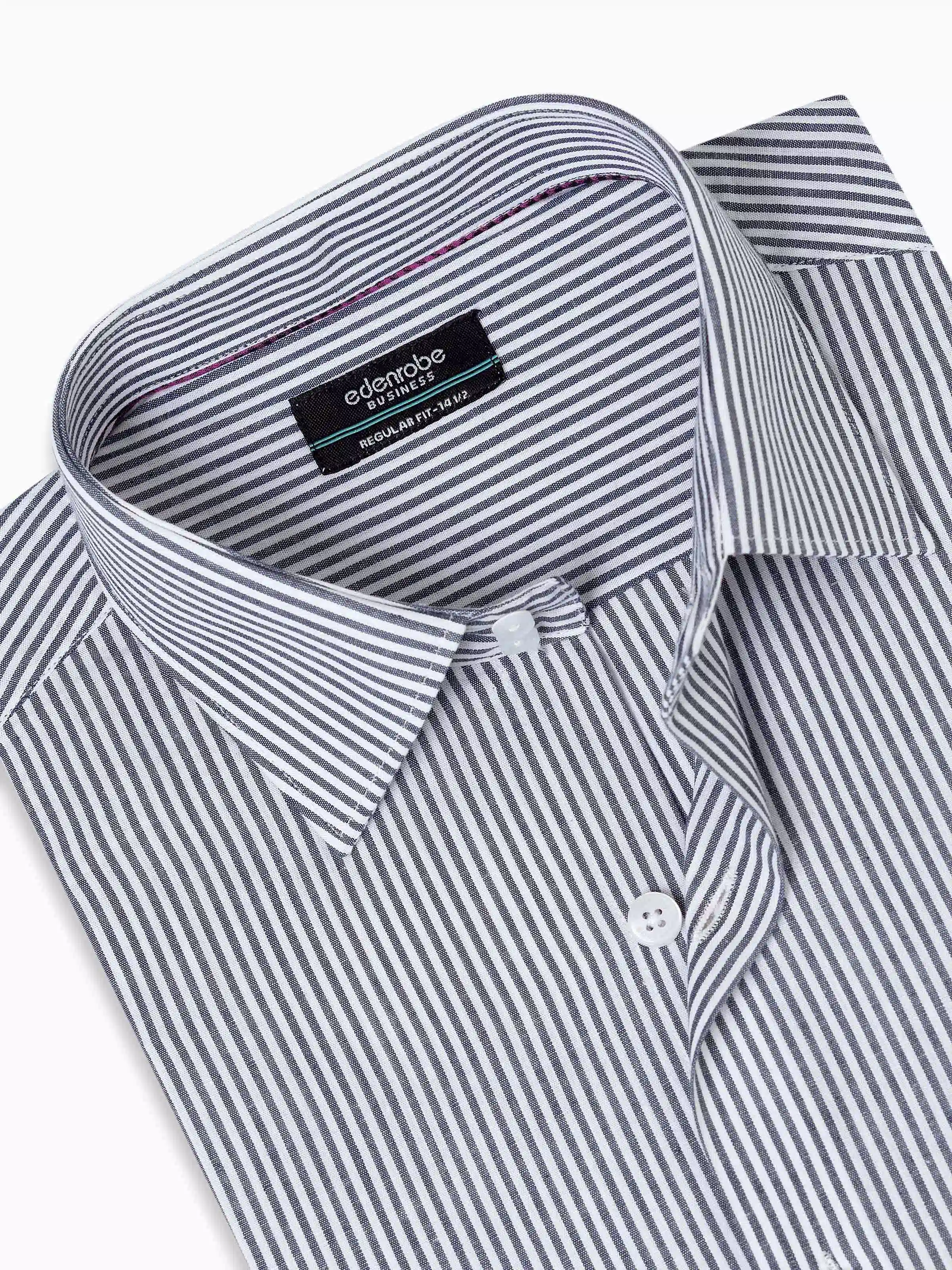 Business Striped Shirt - EMTSB6-245 - Image 3