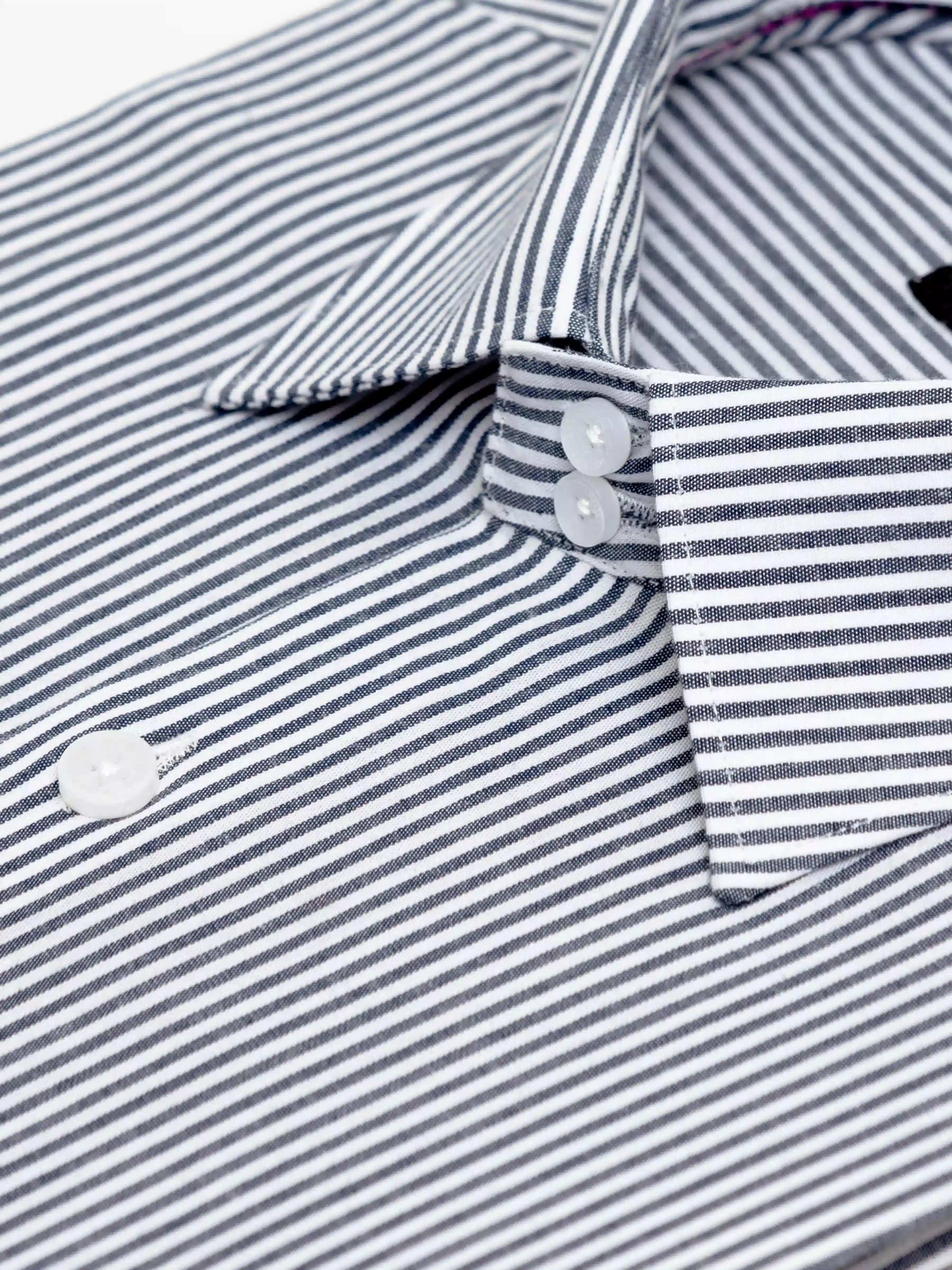 Business Striped Shirt - EMTSB6-245 - Image 4