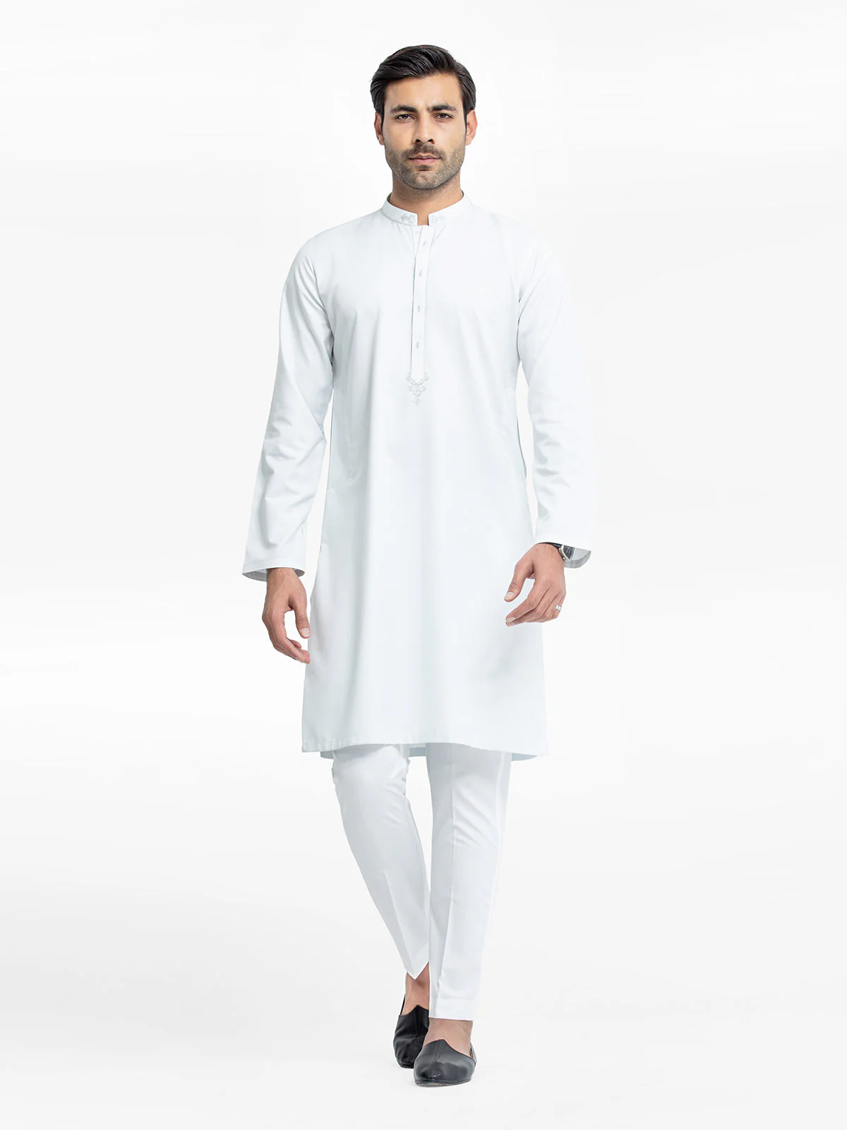Embroidered Dobby Kurta - EMTK24-99443