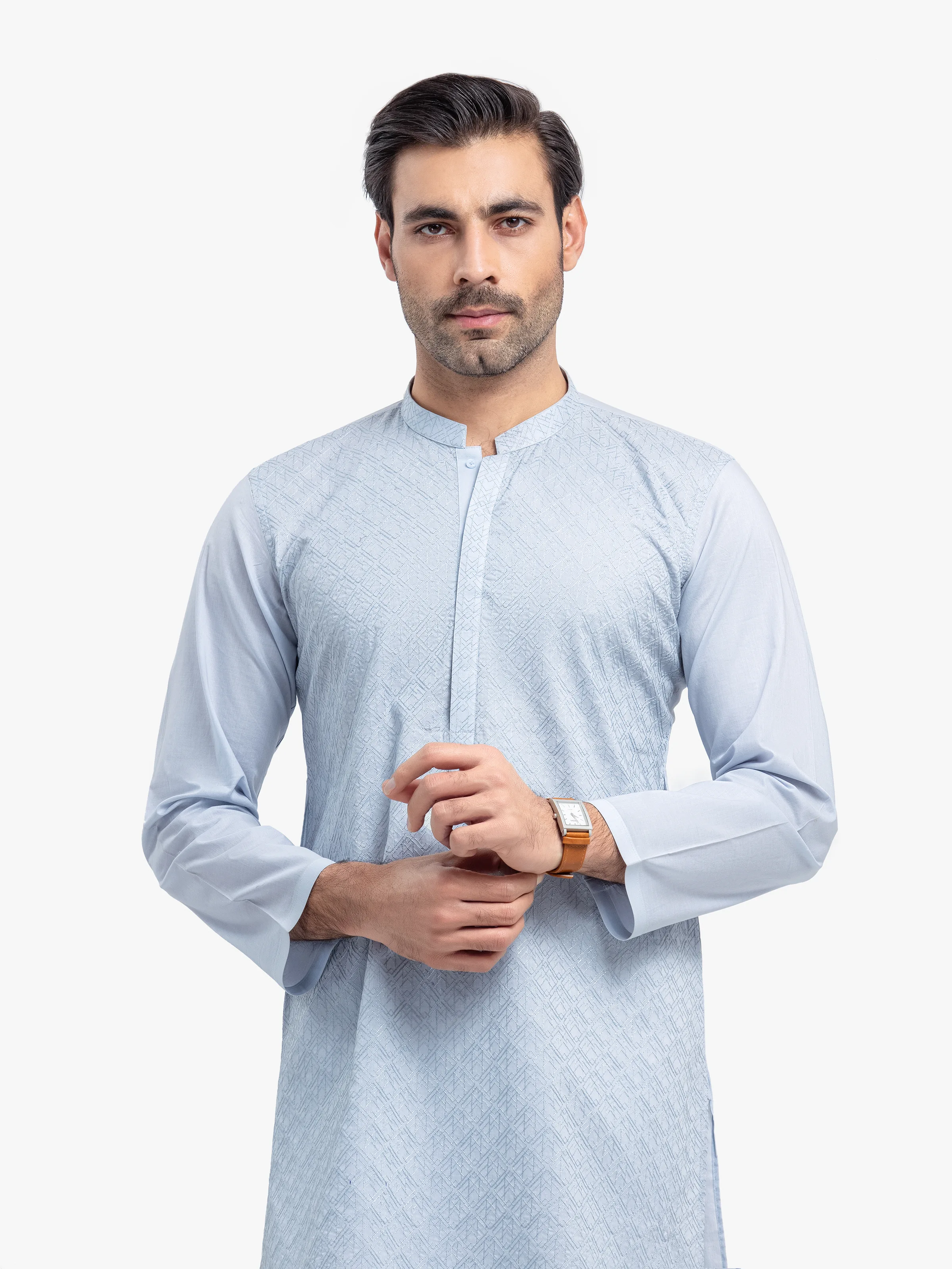 Embroidered Cotton Kurta - EMTK25-99491 - Image 2