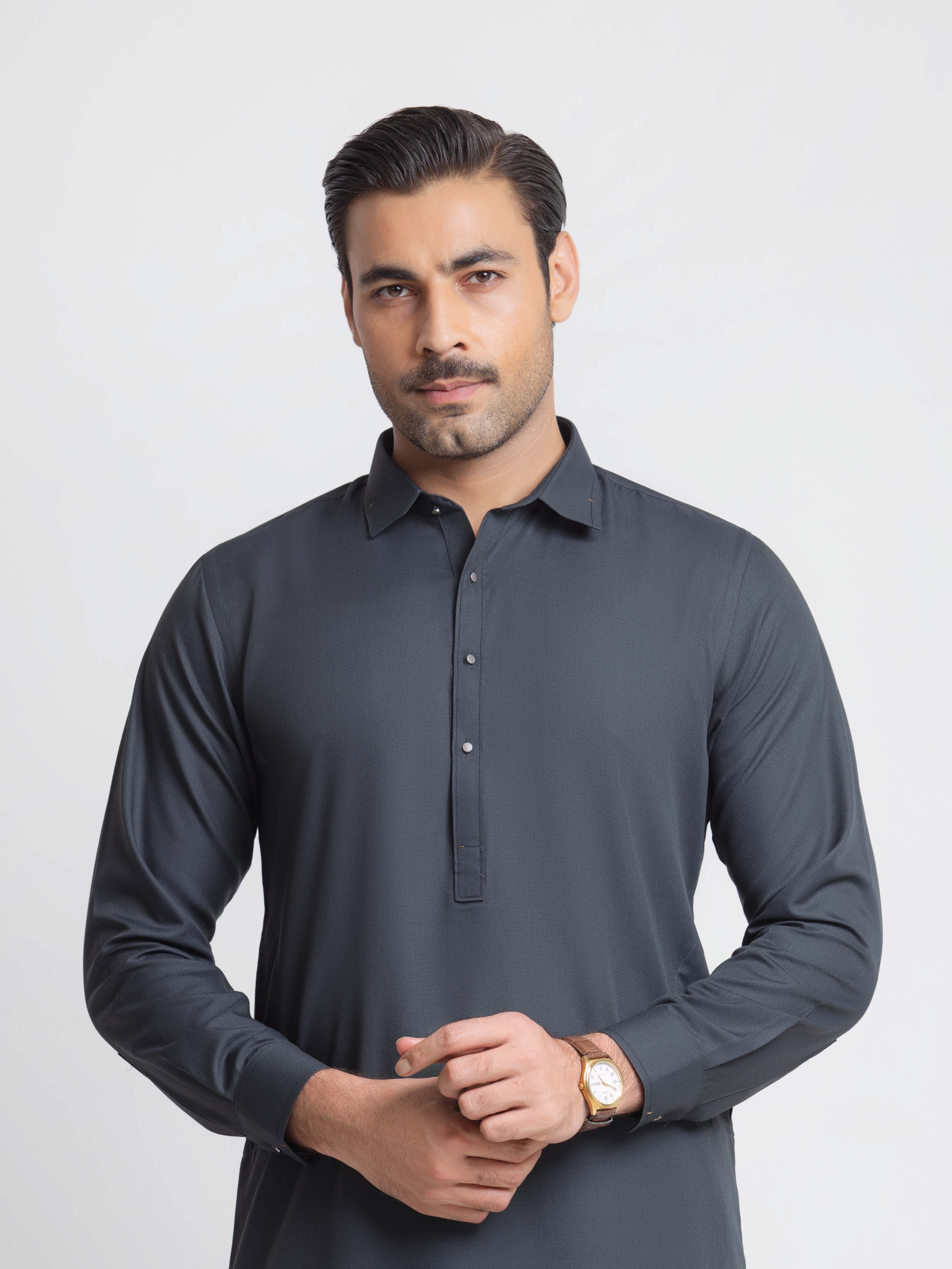 Dobby Shalwar Kameez - EMTKST6-99638 - Image 2