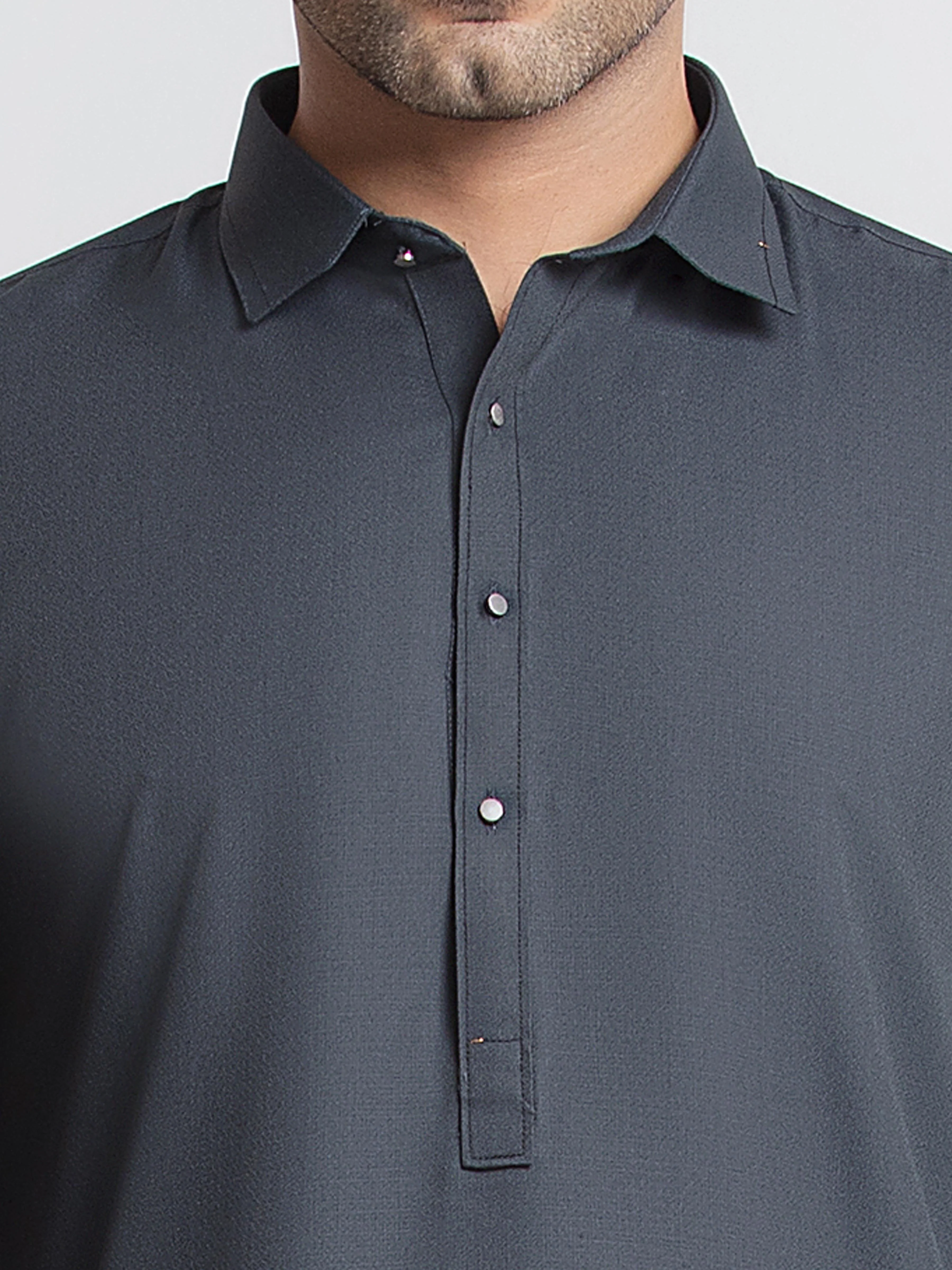 Dobby Shalwar Kameez - EMTKST6-99638 - Image 4