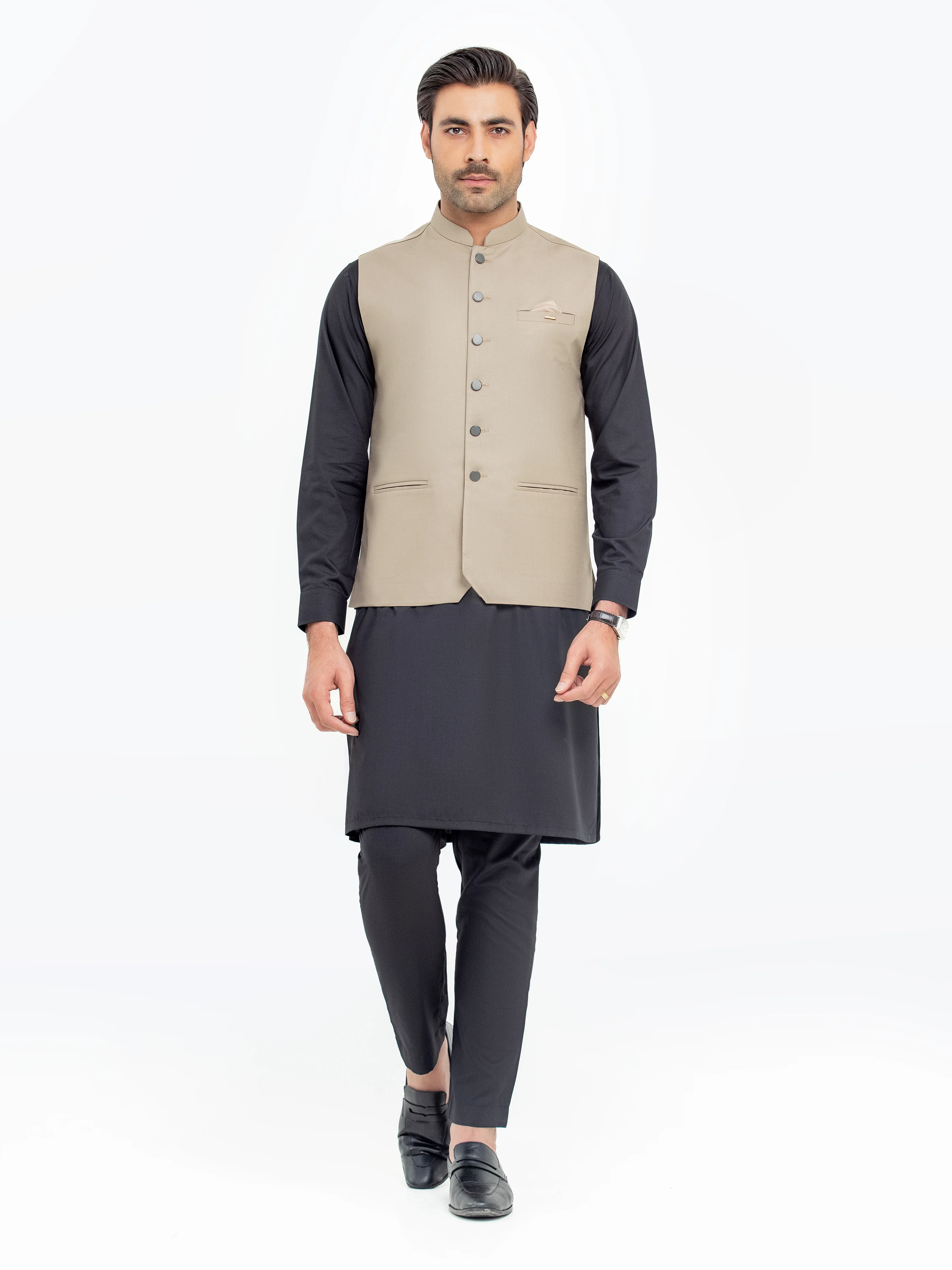 Plain Waistcoat - EMTWCP5-35949 - Image 2