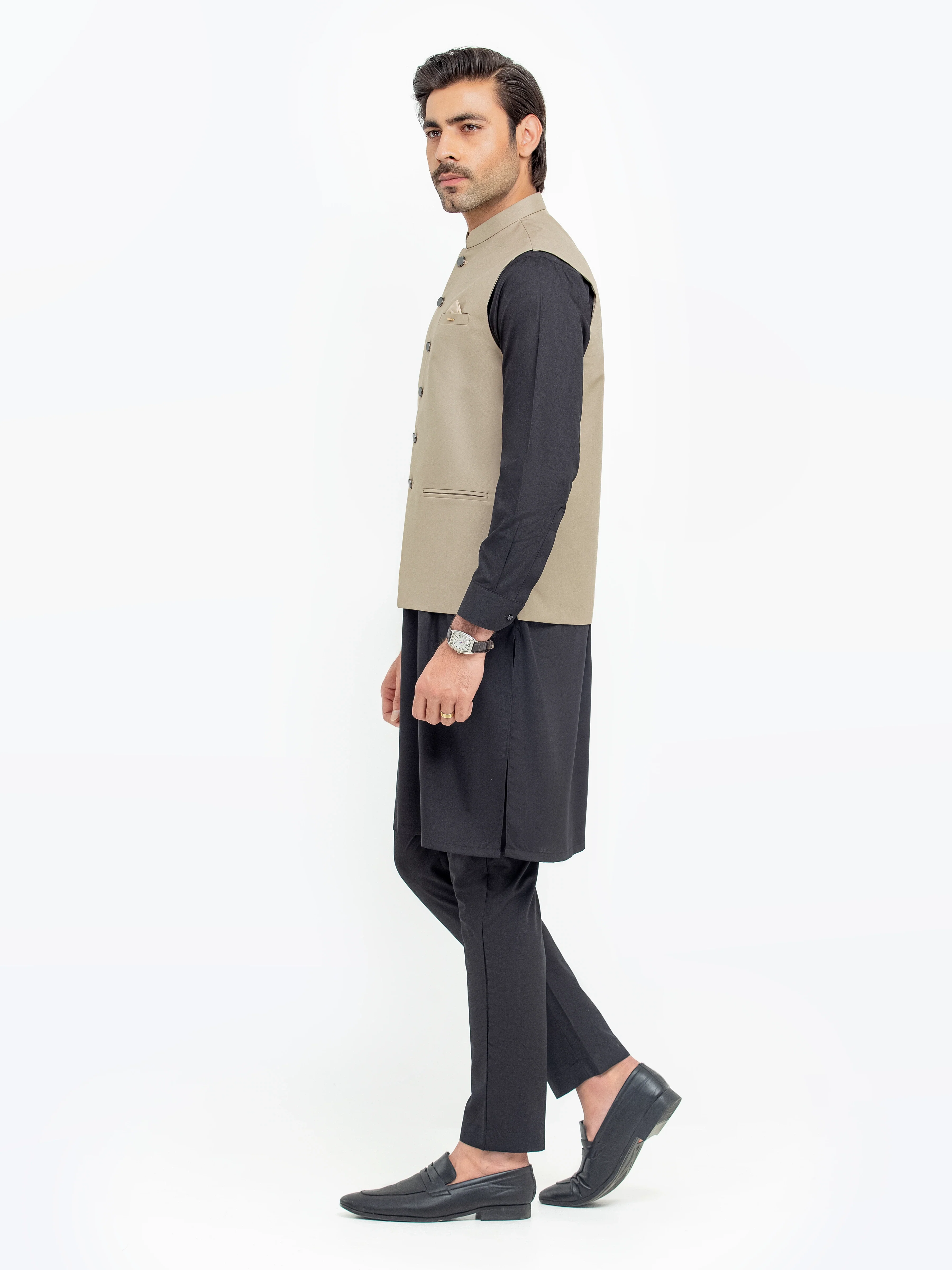 Plain Waistcoat - EMTWCP5-35949 - Image 3