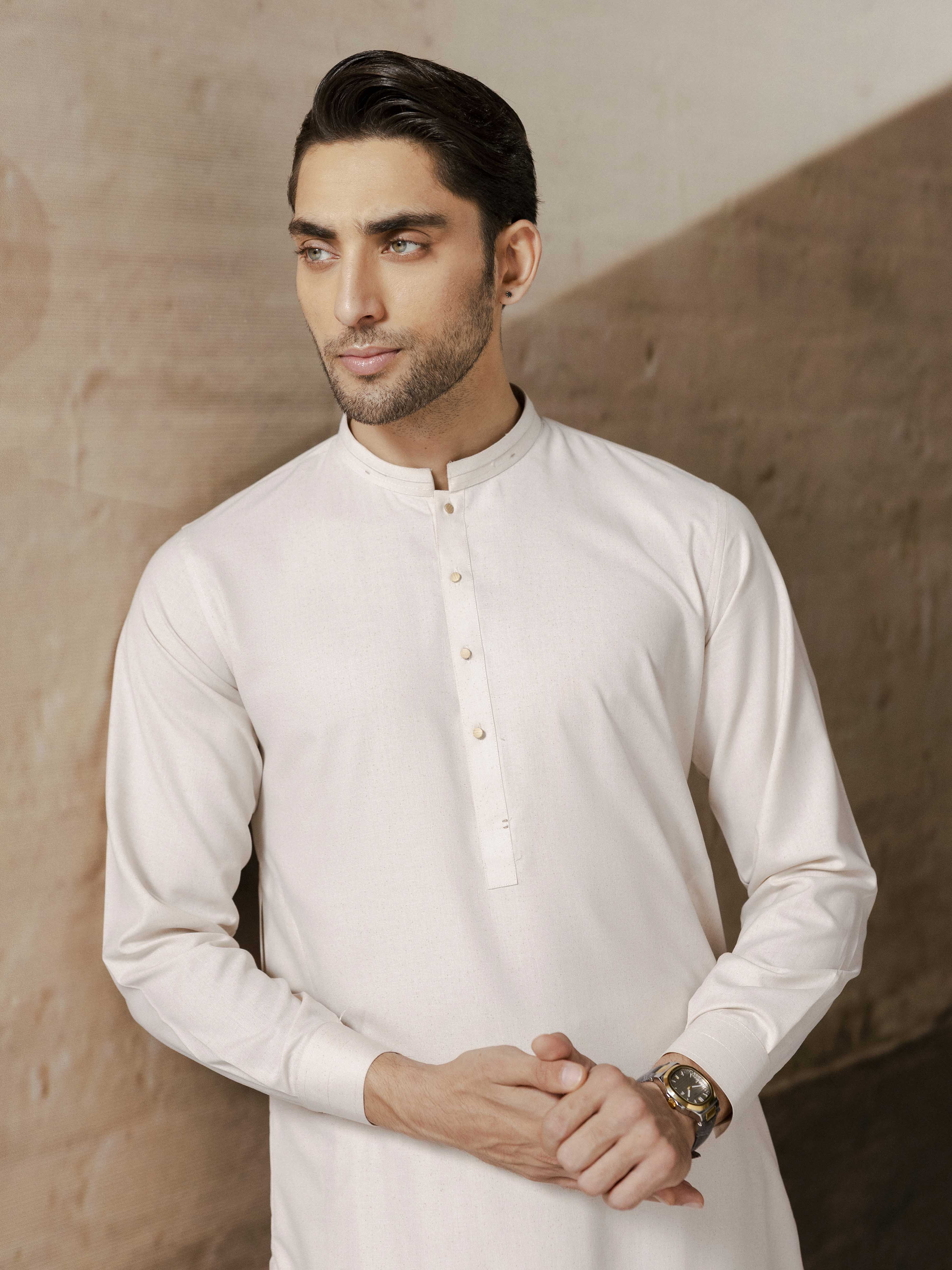 Blended Shalwar Kameez - EMTKST5-99579 - Image 4