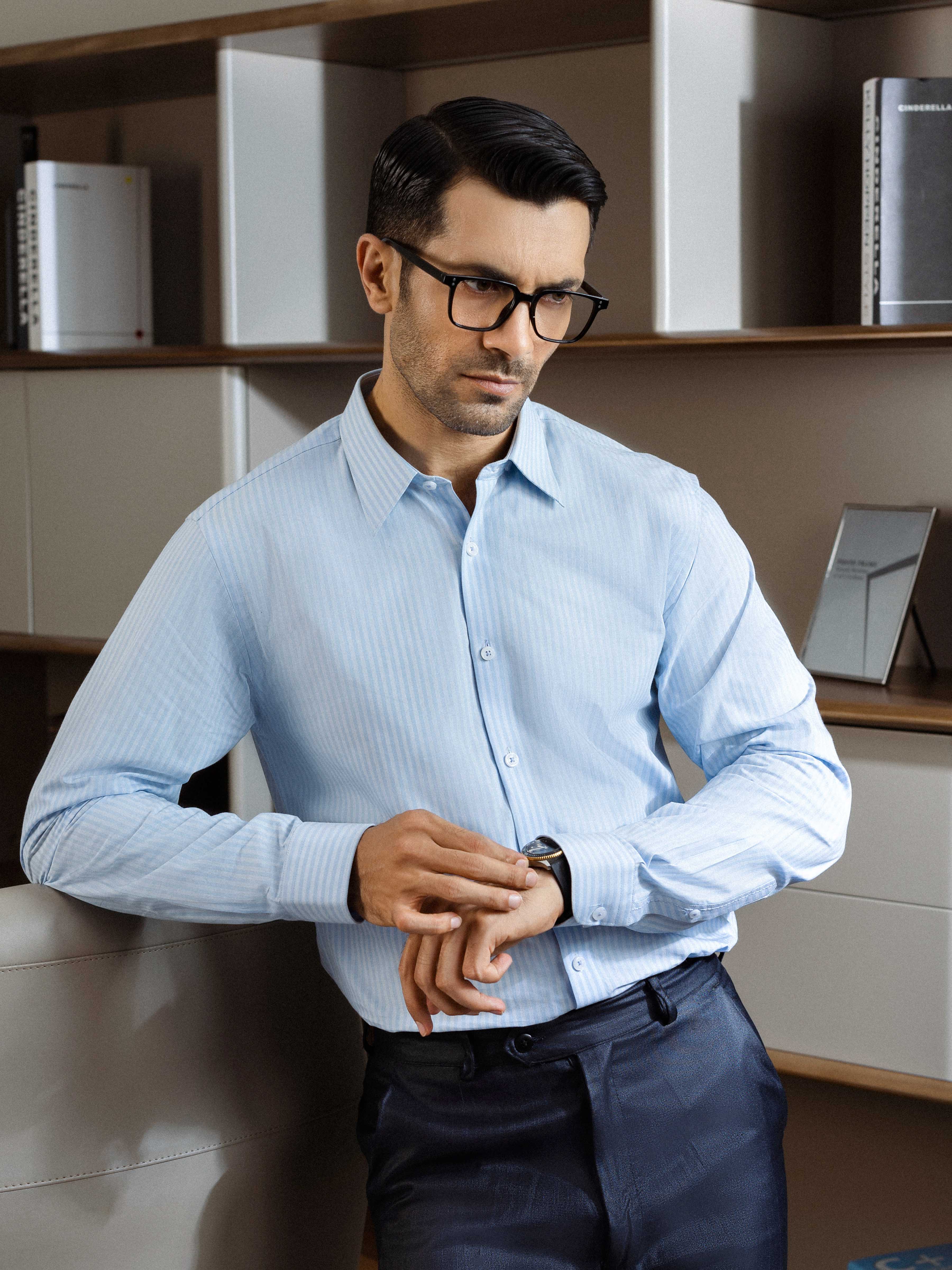 Icon Striped Shirt - EMTSI5-50803 - Image 5