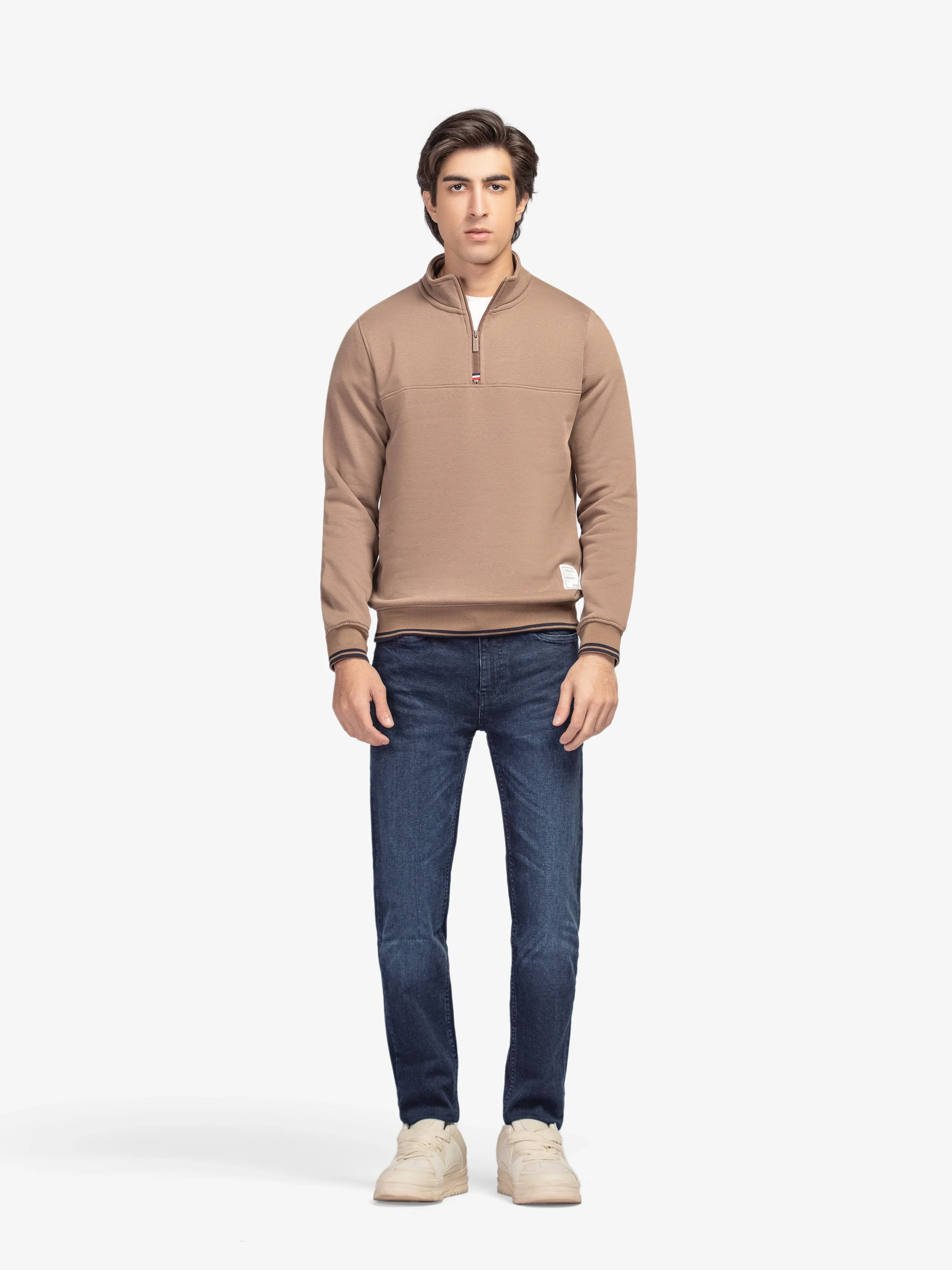 Quarter Zip-Up Sweatshirt - EMTSS5-003 - Image 3
