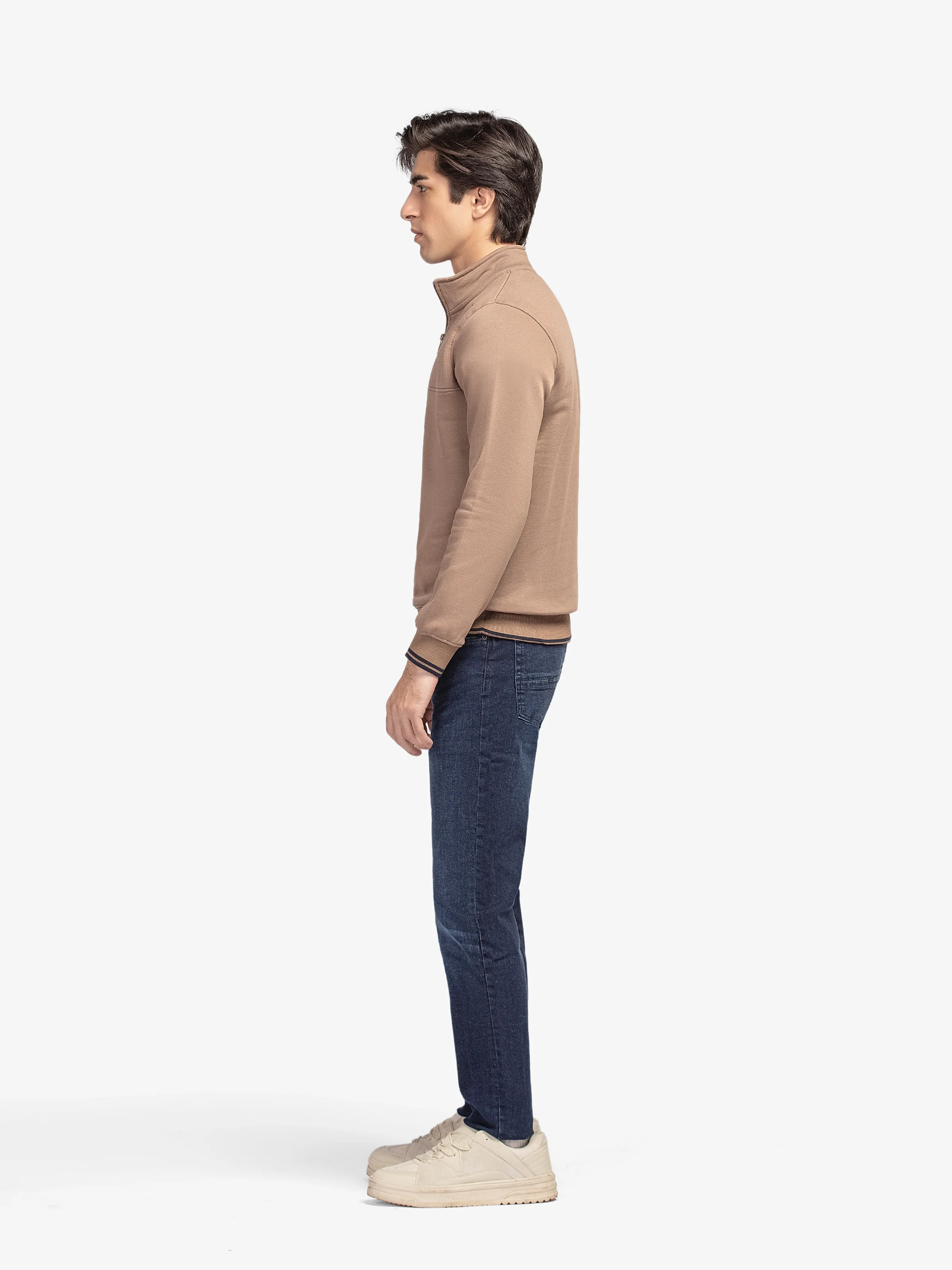 Quarter Zip-Up Sweatshirt - EMTSS5-003 - Image 4