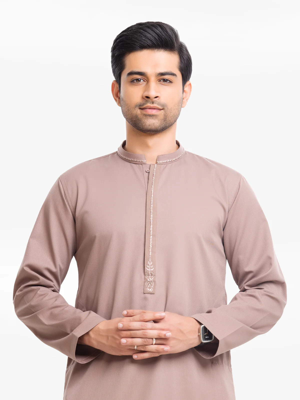 Embroidered Blended Kurta Pajama - EMTSW23-99403 - Image 2