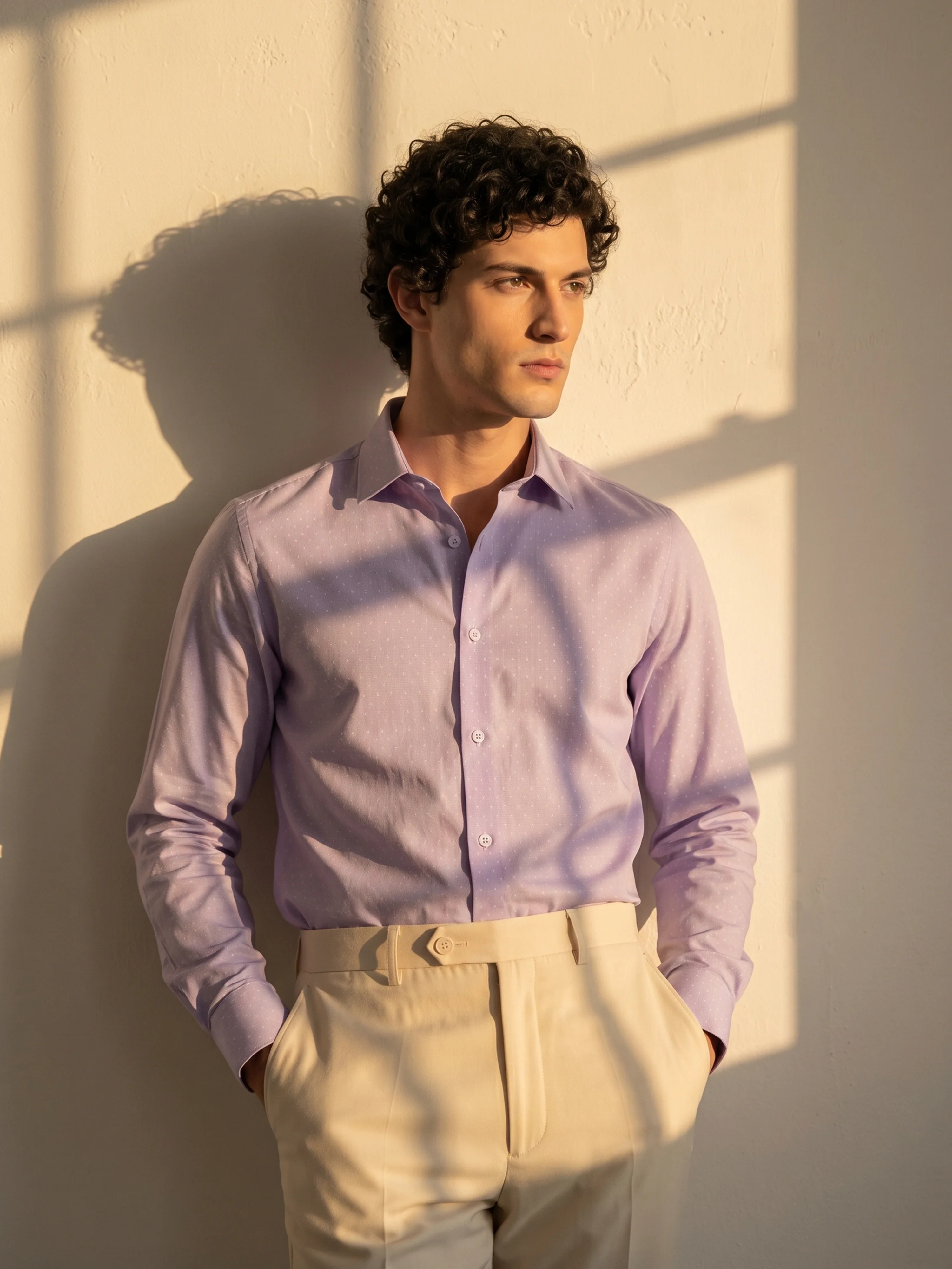 Business Solid Shirt - EMTSB6-208 - Image 5