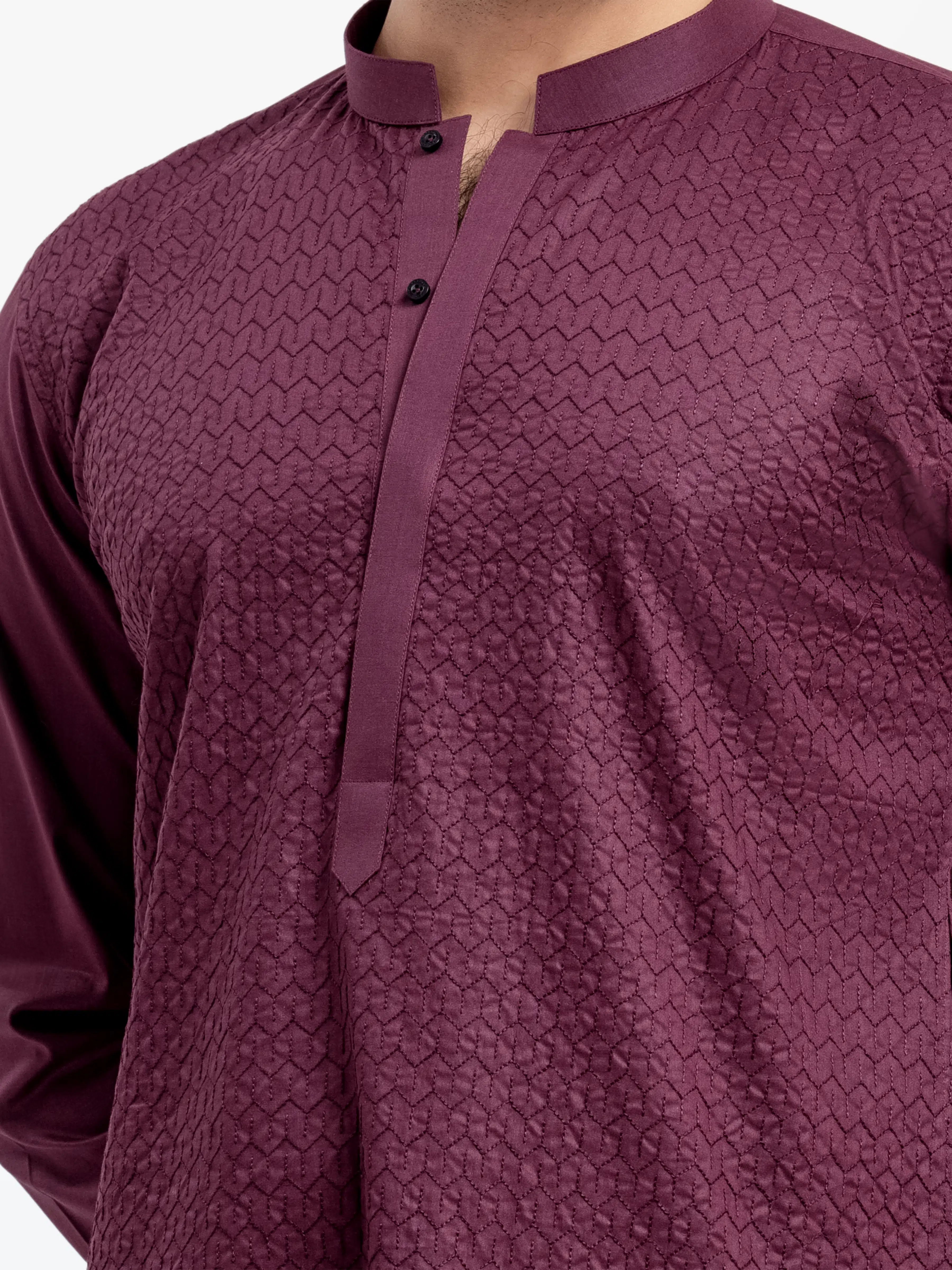 Embroidered Cotton Kurta - EMTK25-99493 - Image 3