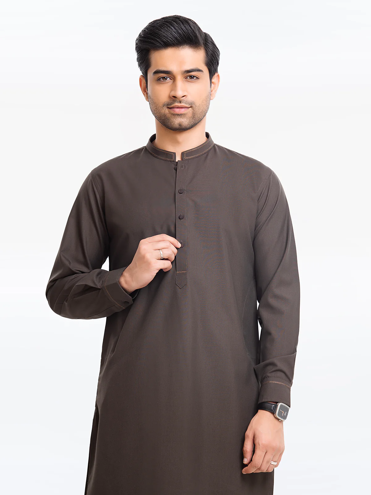 Embroidered Blended Kurta Pajama - EMTKPT23-003 - Image 2