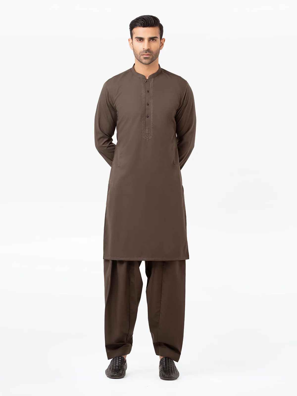 Embroidered Blended Shalwar Kameez - EMTKS23W-41067
